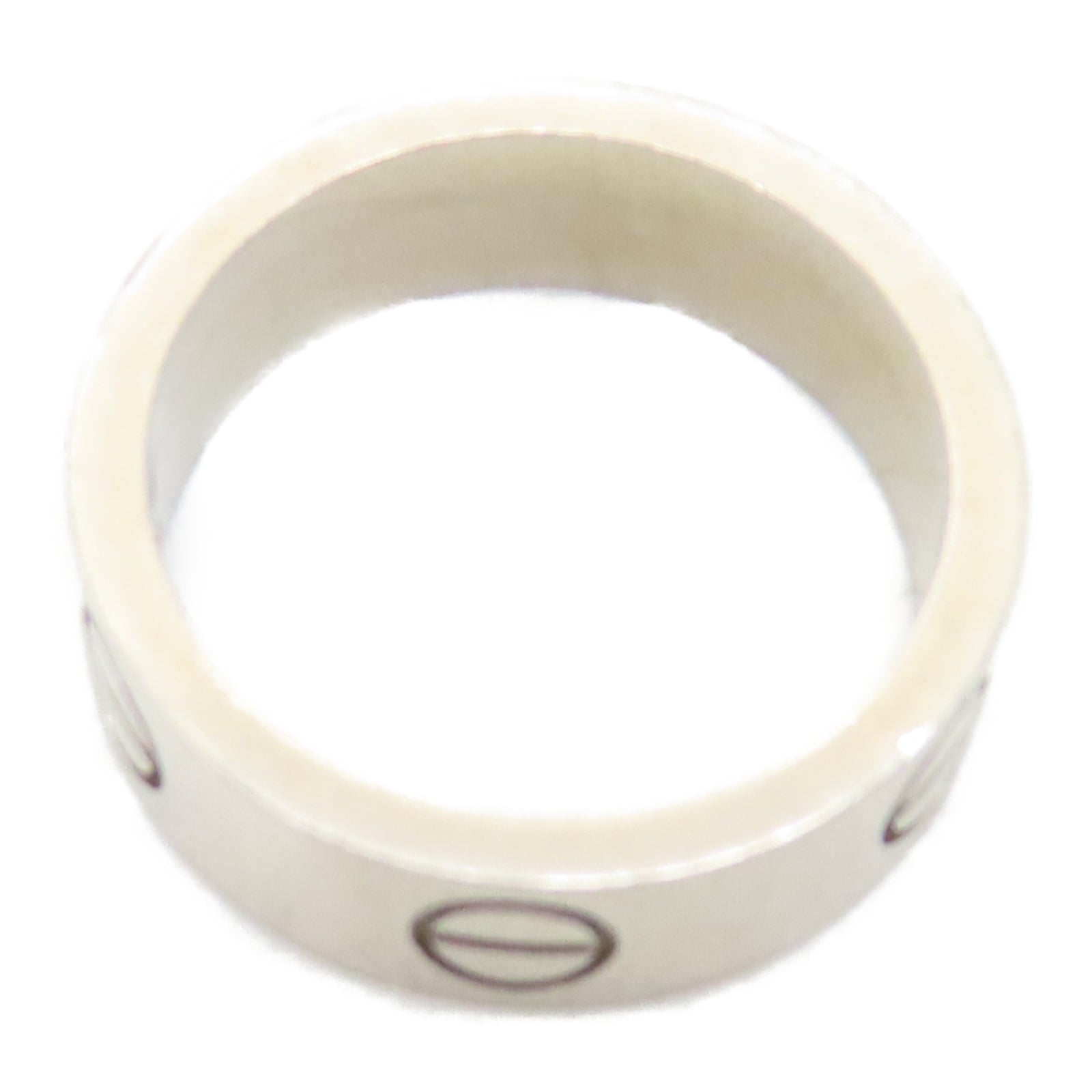CARTIER 18K白金Love Ring戒指US#5