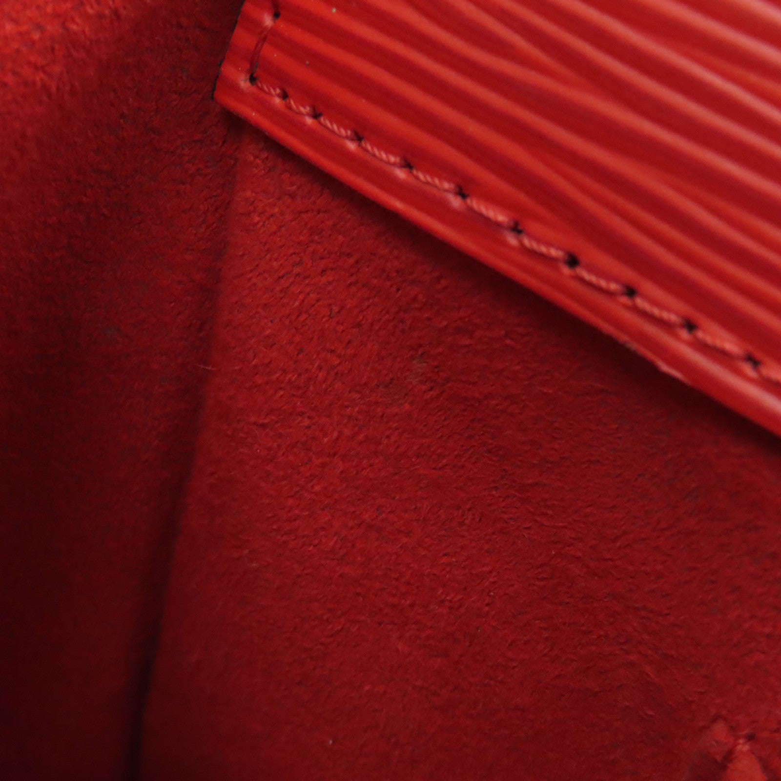 LOUIS VUITTON Epi Marly MM银扣手挽肩背两用袋红色