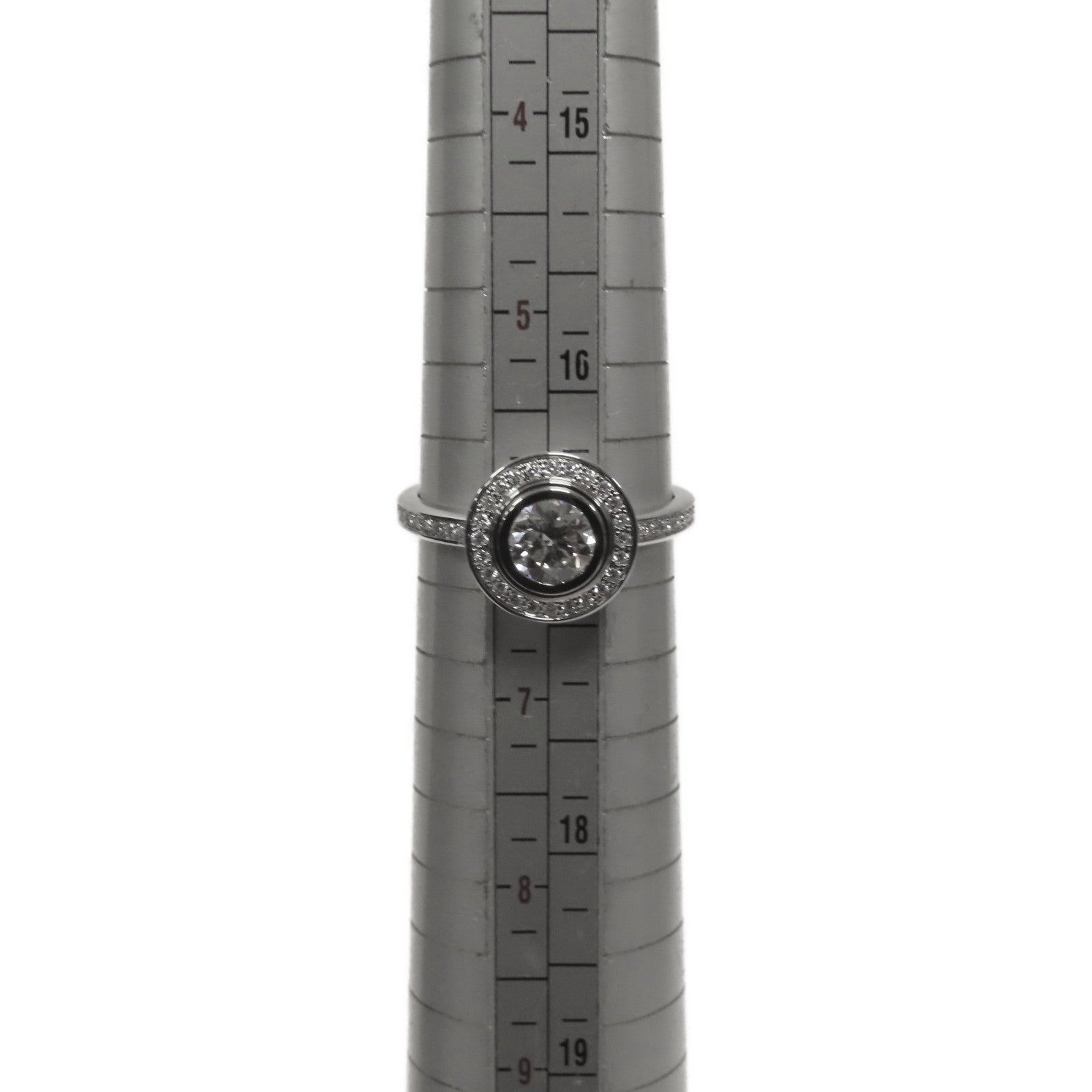 CARTIER PT950鉑金Diamond Ring 0.62ct鑽石戒指Cartier#52 US#5.5