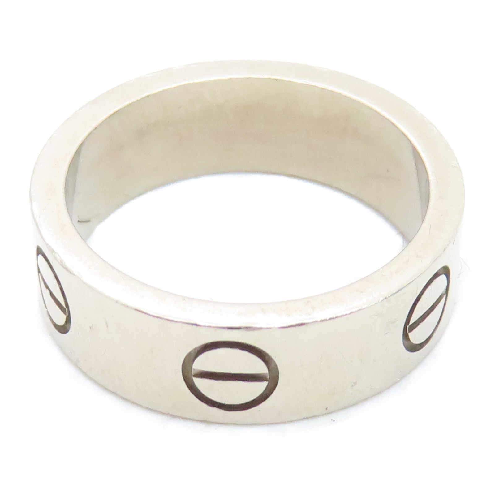 CARTIER 18K白金Love Ring戒指US#5