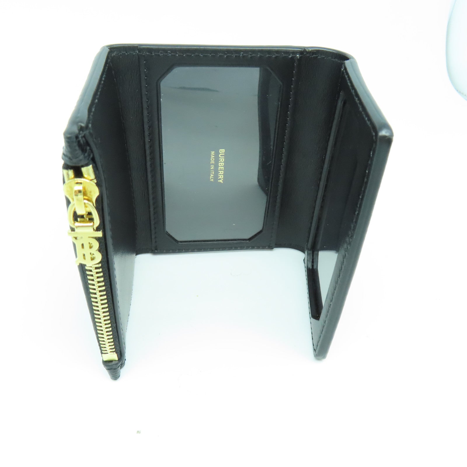 BURBERRY 牛皮皮革Card Case金扣卡片套黑色
