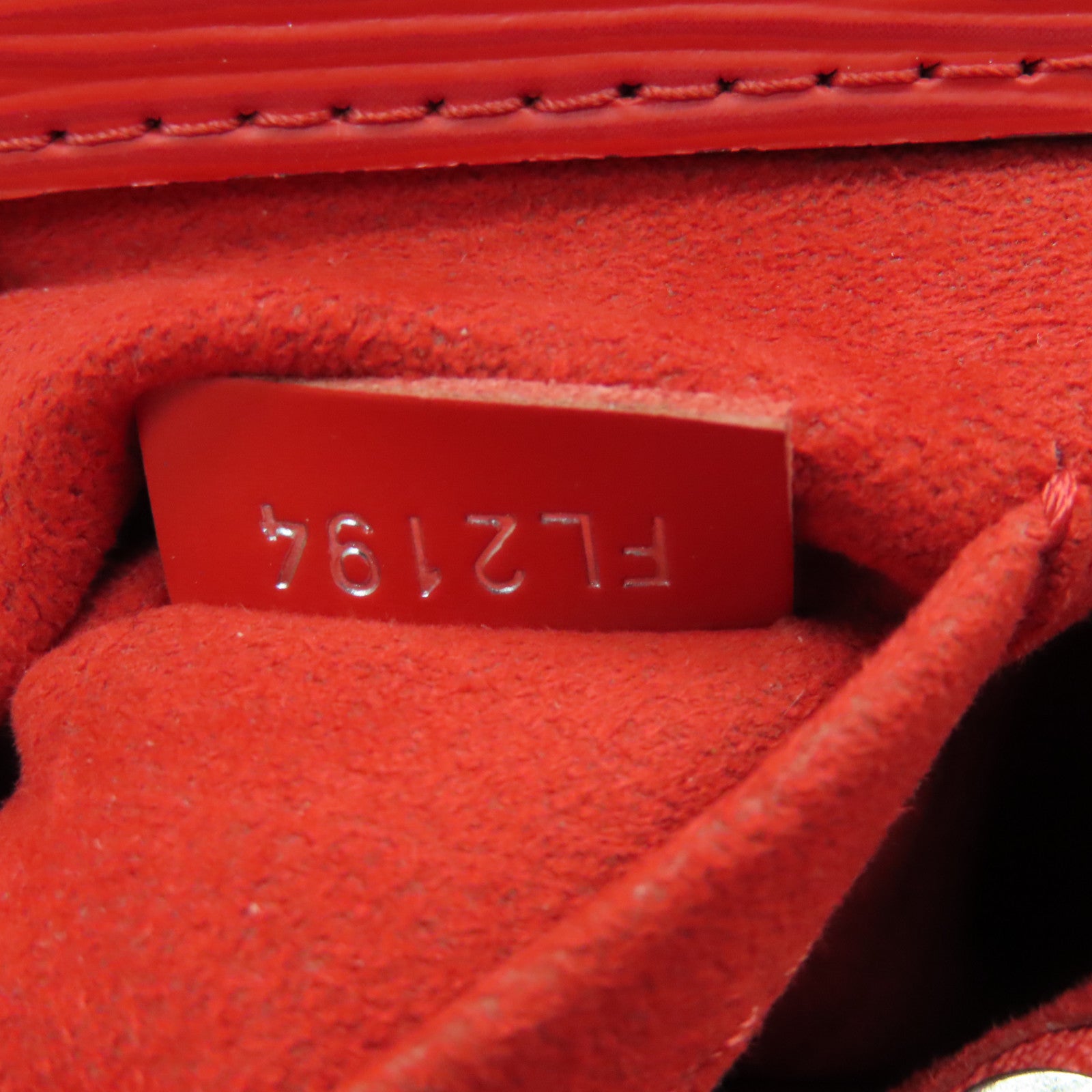 LOUIS VUITTON Epi Marly MM银扣手挽肩背两用袋红色