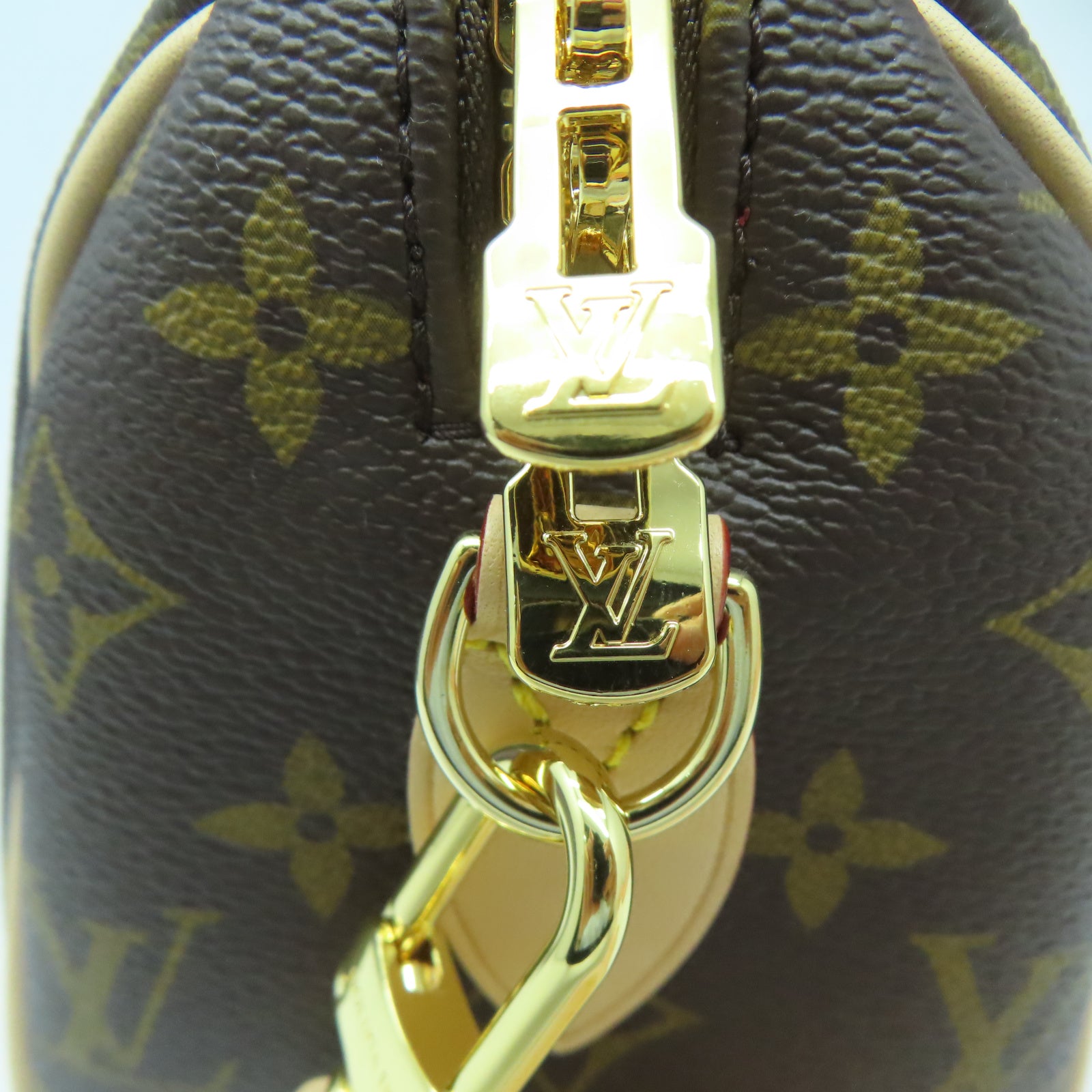 LOUIS VUITTON Monogram Speedy 20 Bondouliere金扣手挽肩背兩用袋棕色