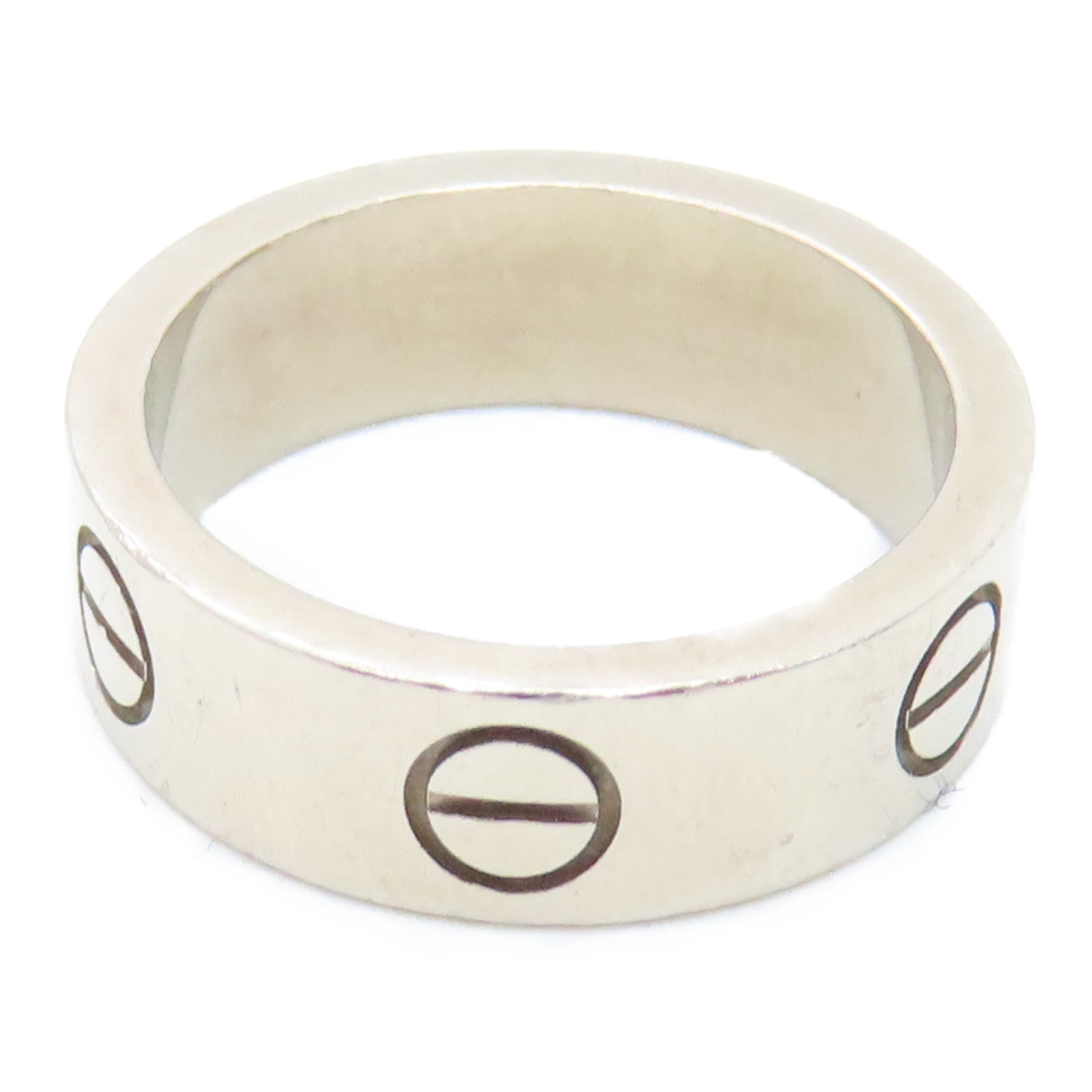 CARTIER 18K白金Love Ring戒指US#5