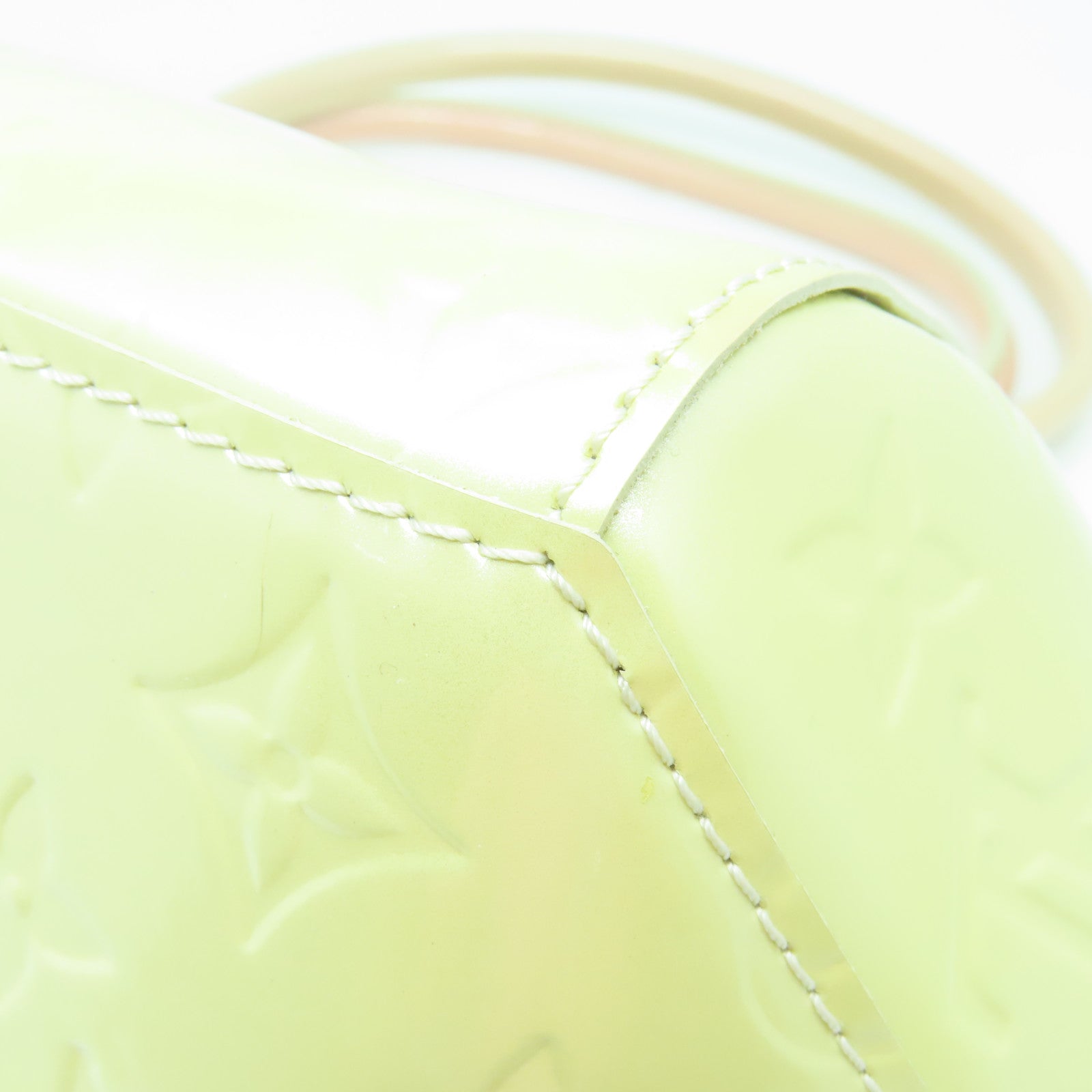 LOUIS VUITTON Vernis Sherwood PM金扣肩背袋黄色