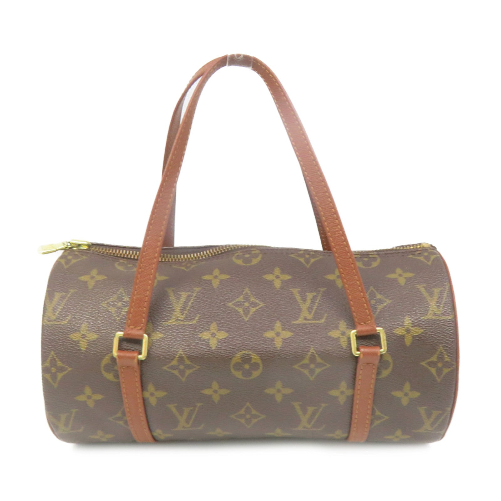 LOUIS VUITTON Monogram Papillon PM Shoulder Bag brown