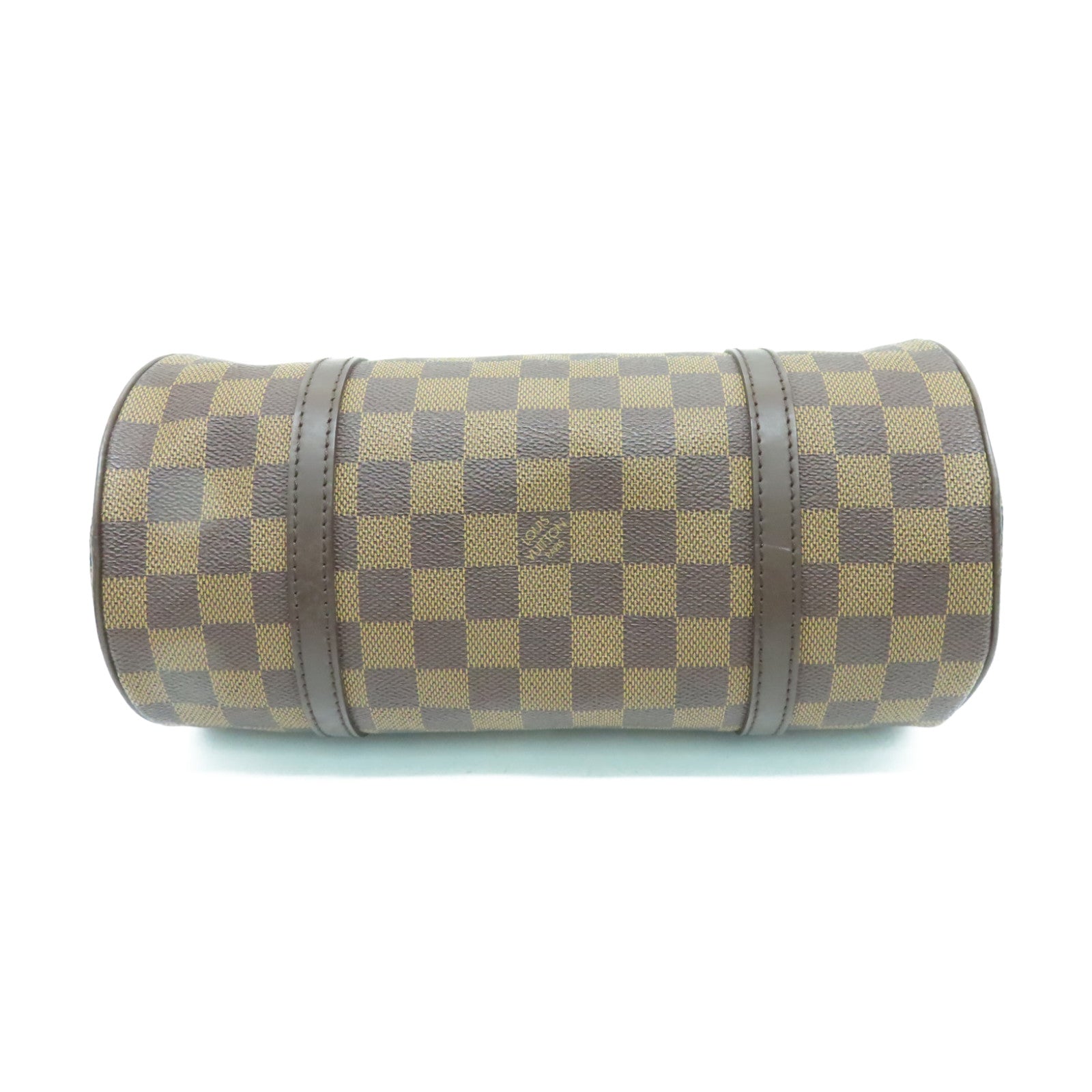 LOUIS VUITTON Damier Ebene Papillon PM金扣肩背袋啡色