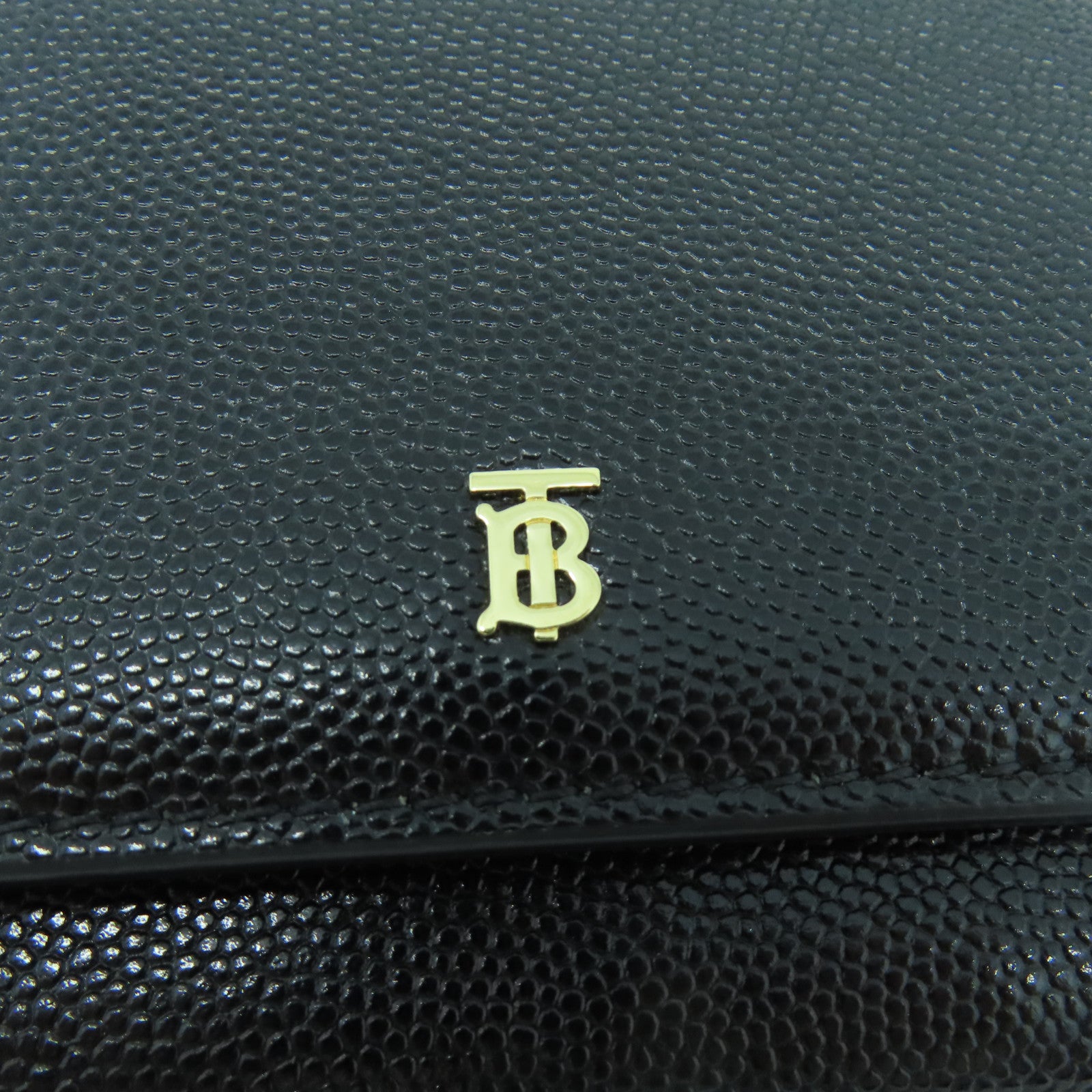 BURBERRY 牛皮皮革Card Case金扣卡片套黑色