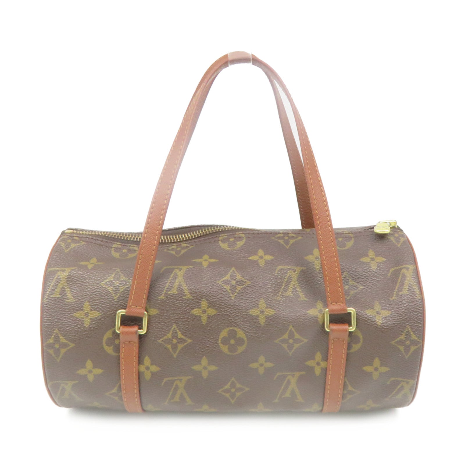 LOUIS VUITTON Monogram Papillon PM Shoulder Bag brown