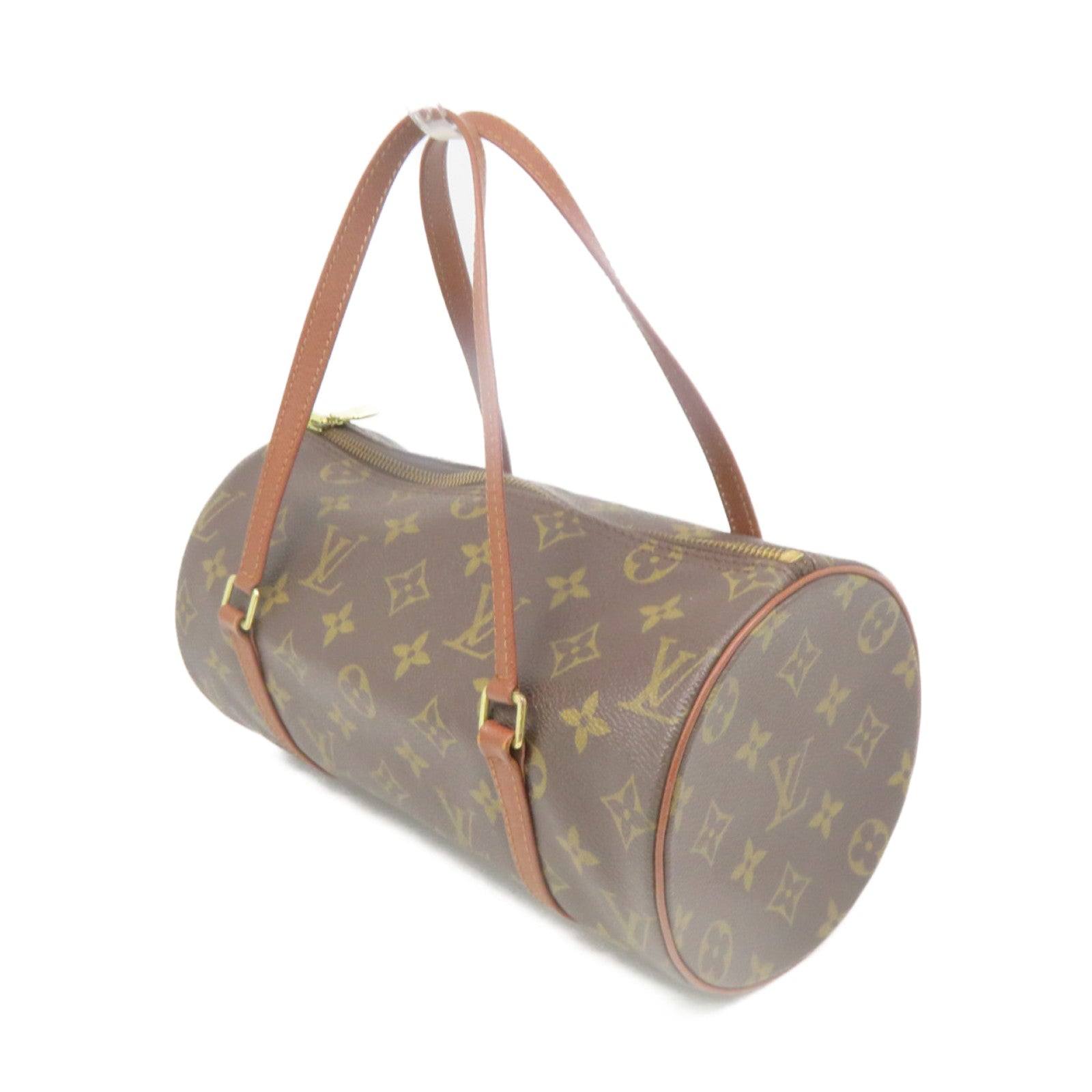 LOUIS VUITTON Monogram Papillon PM Shoulder Bag brown