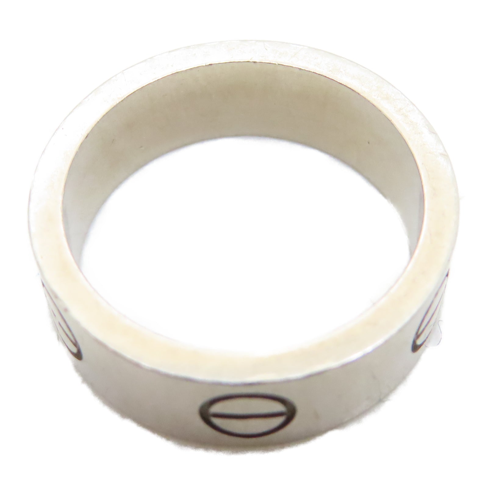 CARTIER 18K白金Love Ring戒指US#5