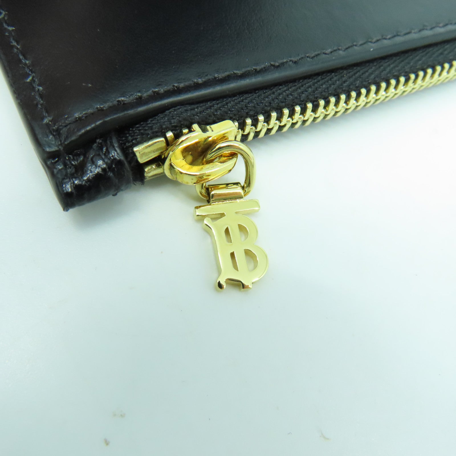 BURBERRY 牛皮皮革Card Case金扣卡片套黑色