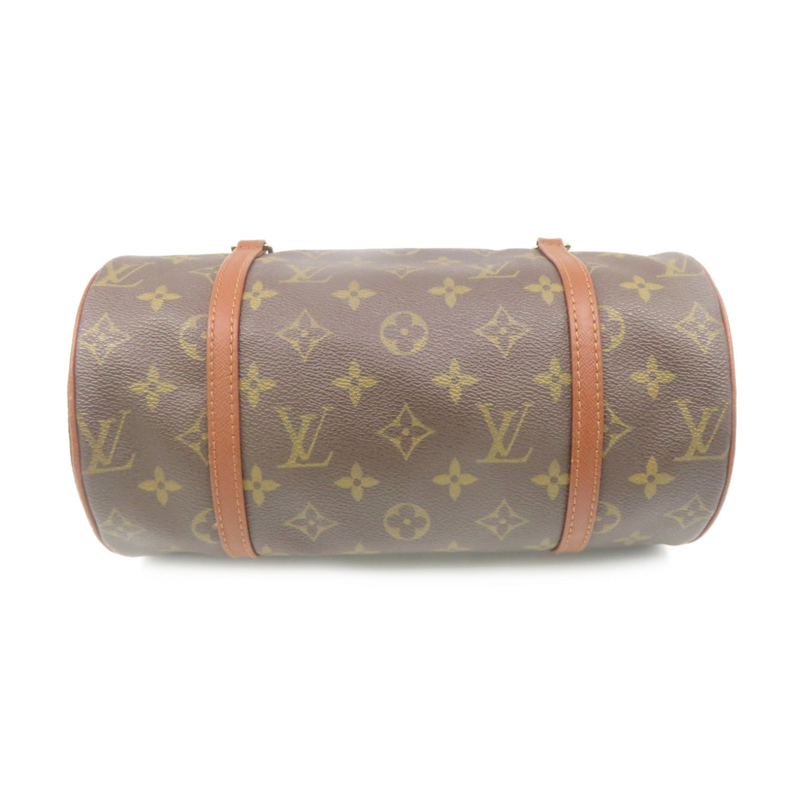 LOUIS VUITTON Monogram Papillon PM Shoulder Bag brown