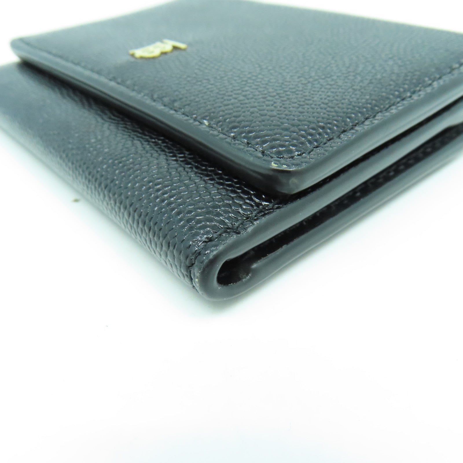 BURBERRY 牛皮皮革Card Case金扣卡片套黑色