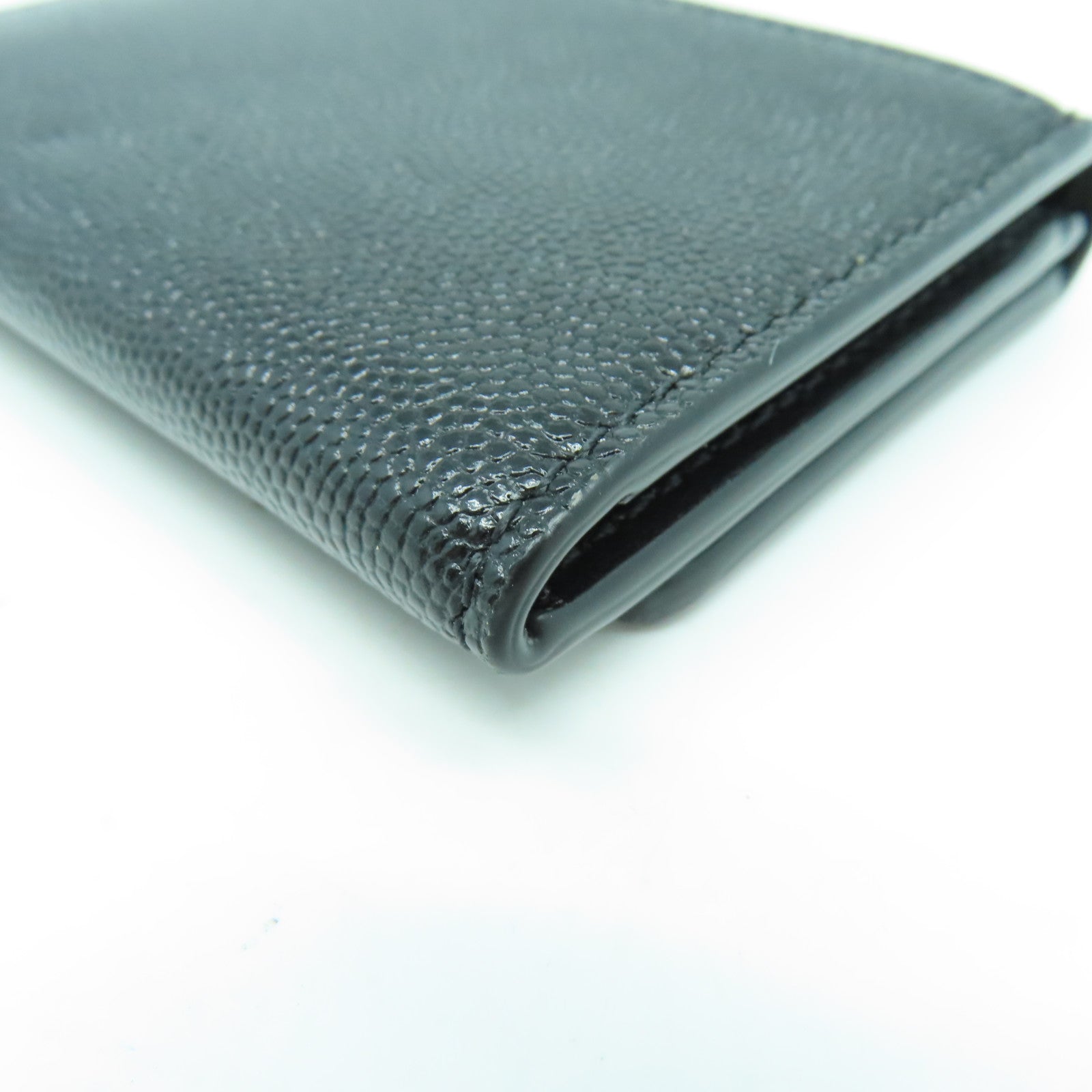 BURBERRY 牛皮皮革Card Case金扣卡片套黑色