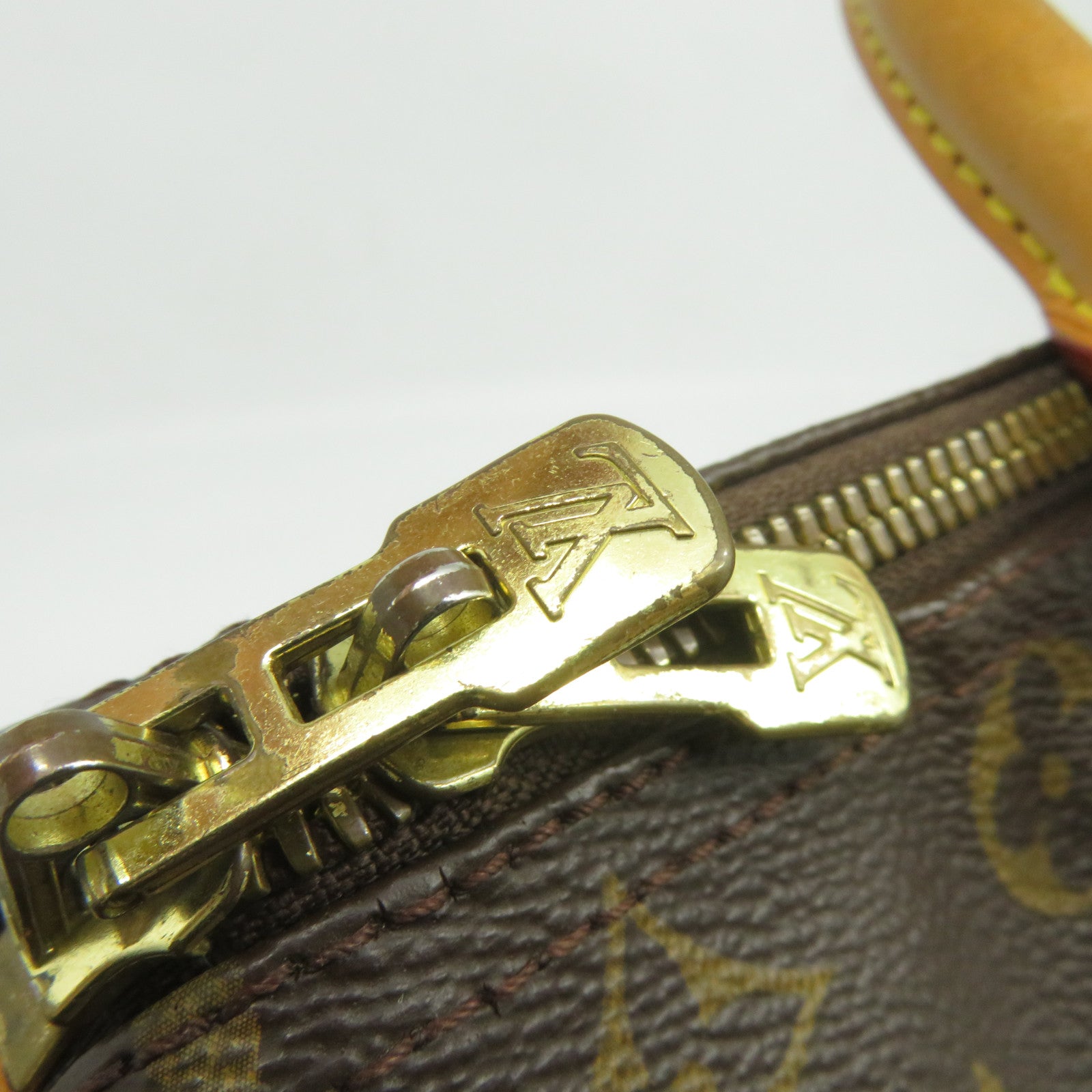 LOUIS VUITTON Monogram Speedy Bandouliere 30金扣手挽肩背兩用袋啡色