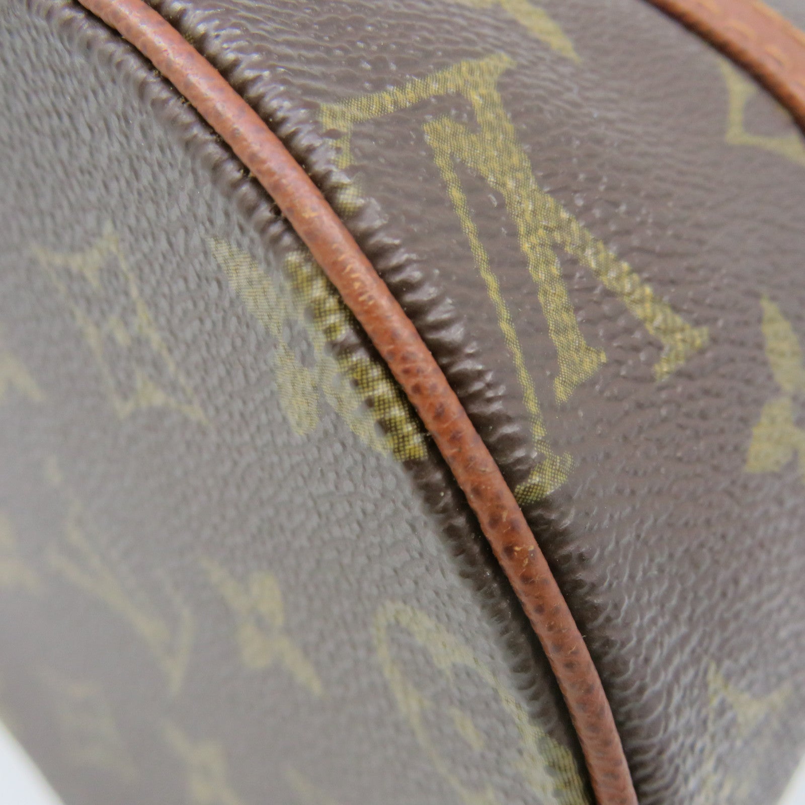 LOUIS VUITTON Monogram Papillon PM Shoulder Bag brown