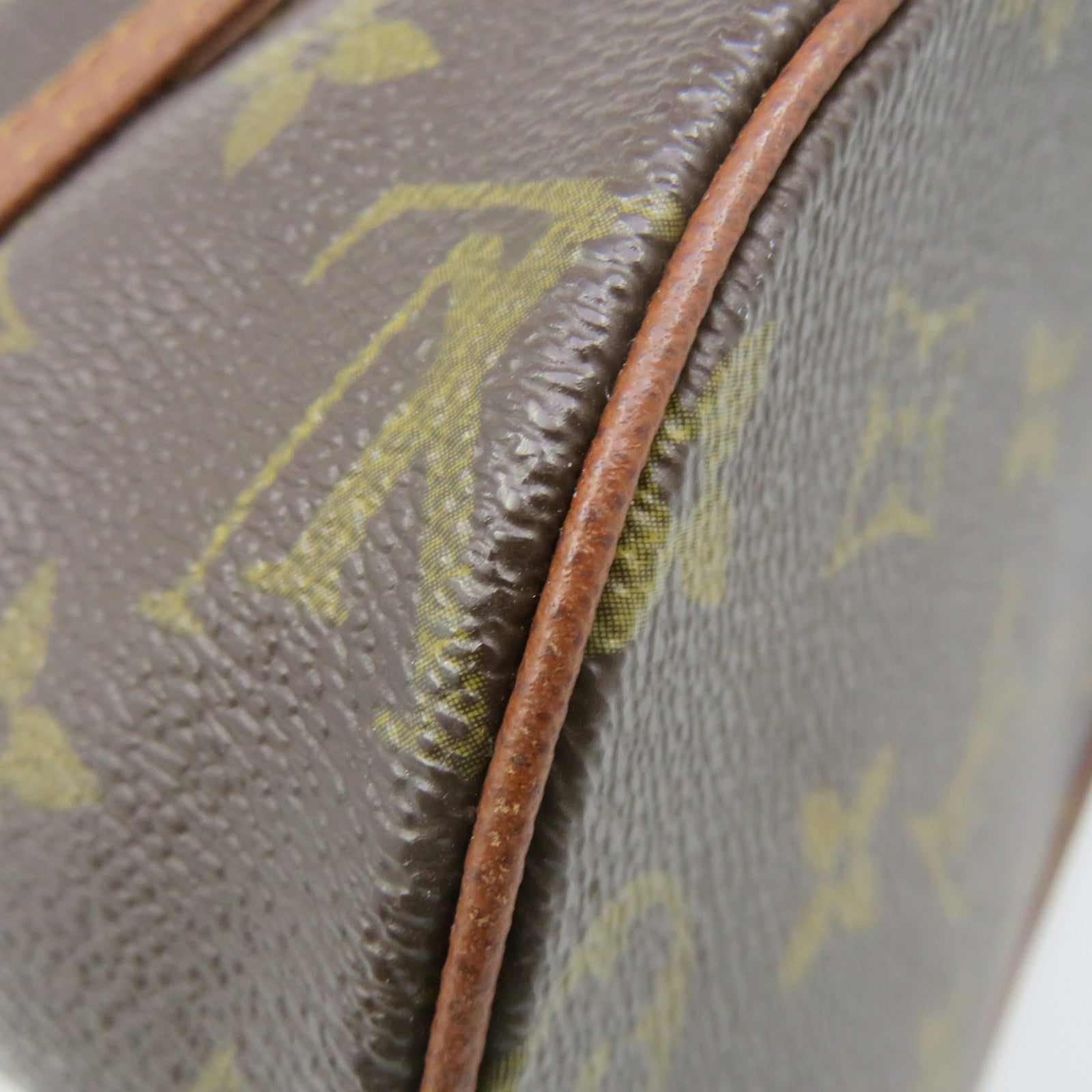 LOUIS VUITTON Monogram Papillon PM Shoulder Bag brown