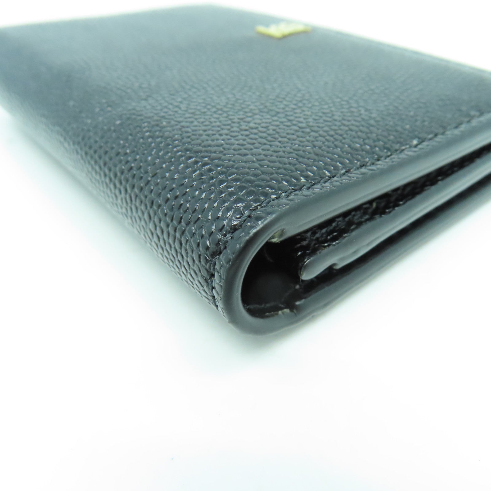 BURBERRY 牛皮皮革Card Case金扣卡片套黑色