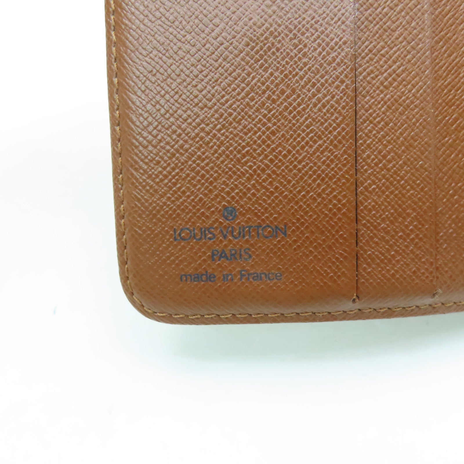 LOUIS VUITTON Monogram Compact Zipper金扣錢包啡色