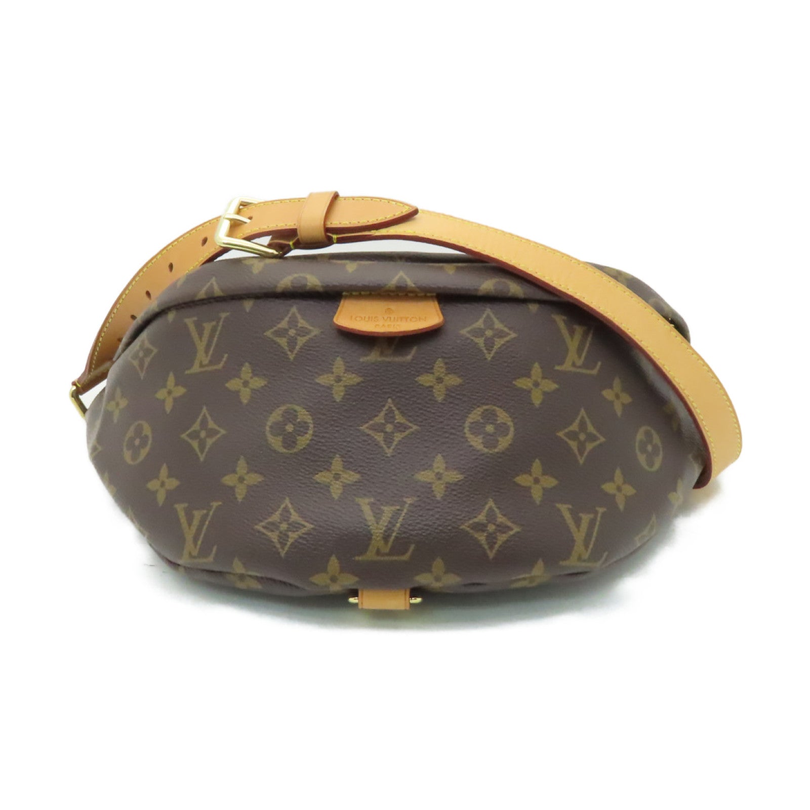 LOUIS VUITTON Monogram Waist Bag金扣腰包棕色