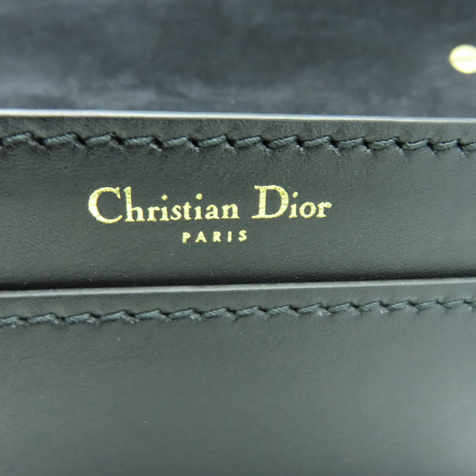 Dior 牛皮皮革2 Way Shoulder金扣肩背袋黑色