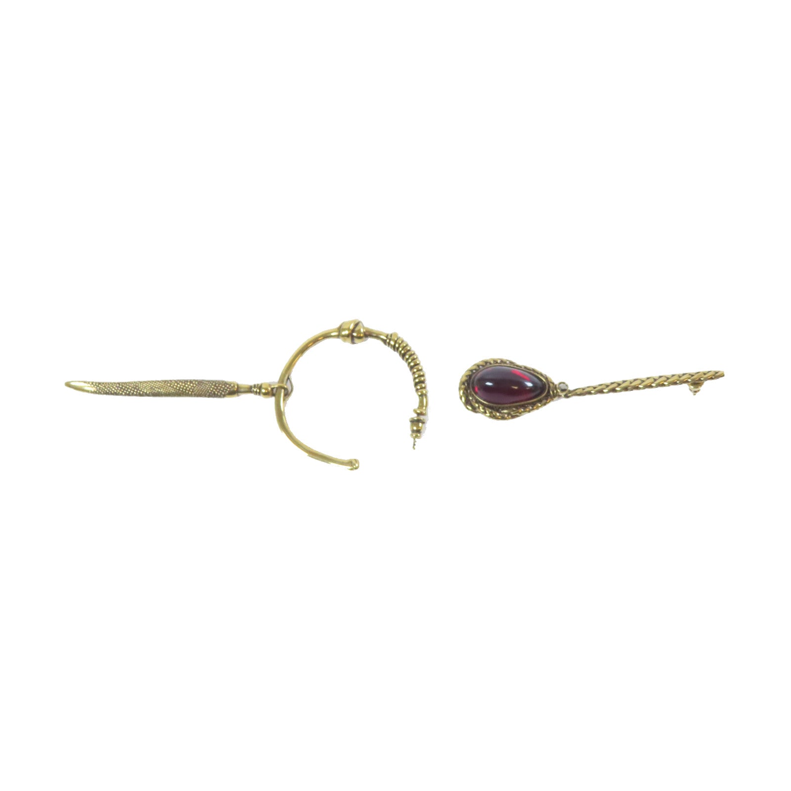 Alexander McQueen 金屬Earrings耳環金色/黑色