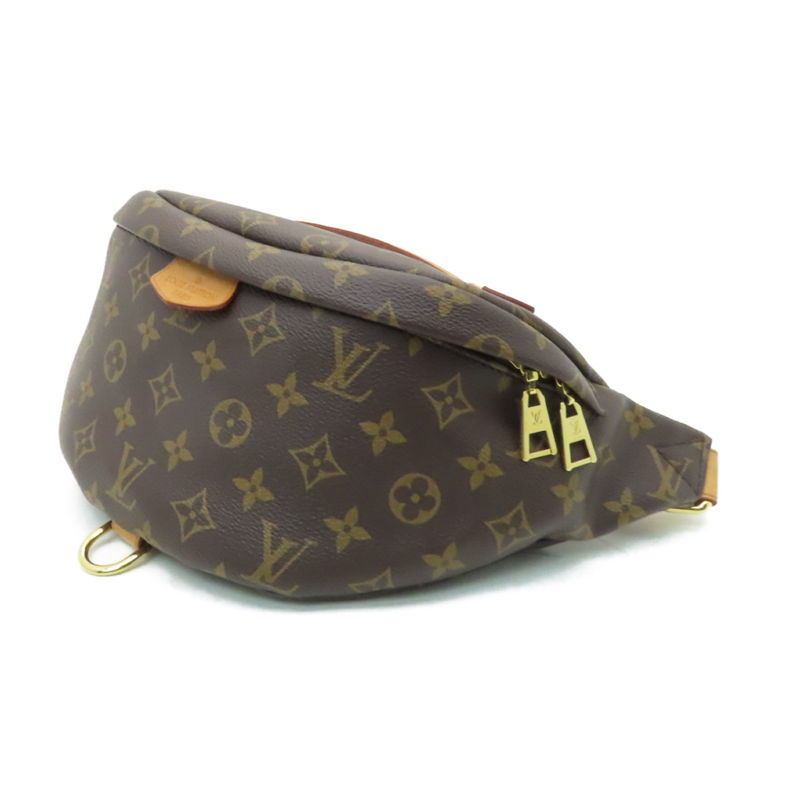 LOUIS VUITTON Monogram Waist Bag金扣腰包棕色