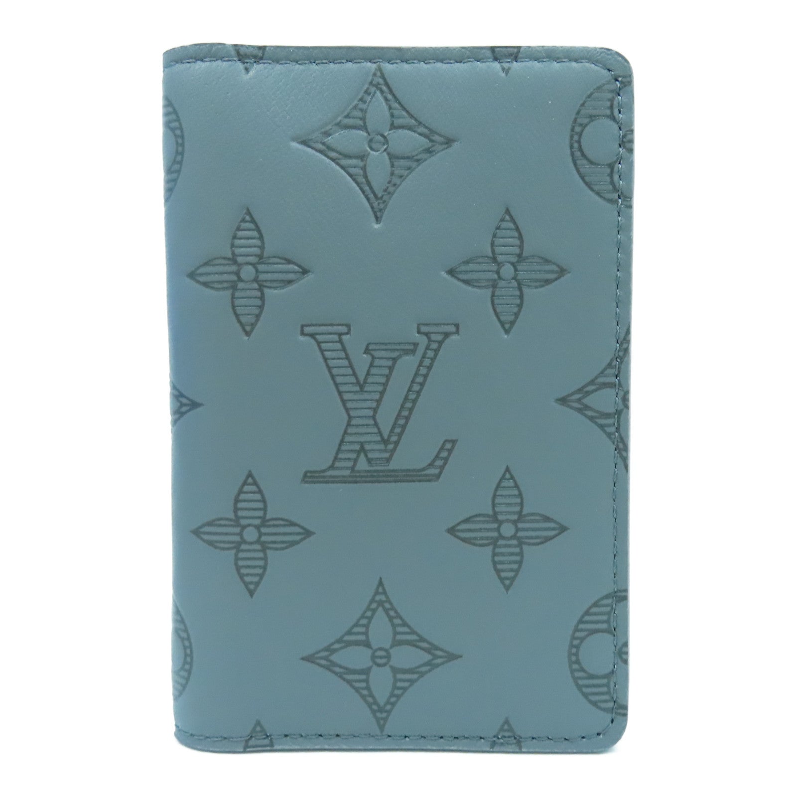 LOUIS VUITTON 【激減優惠】Monogram Shadow Pocket Organizer卡片套灰色