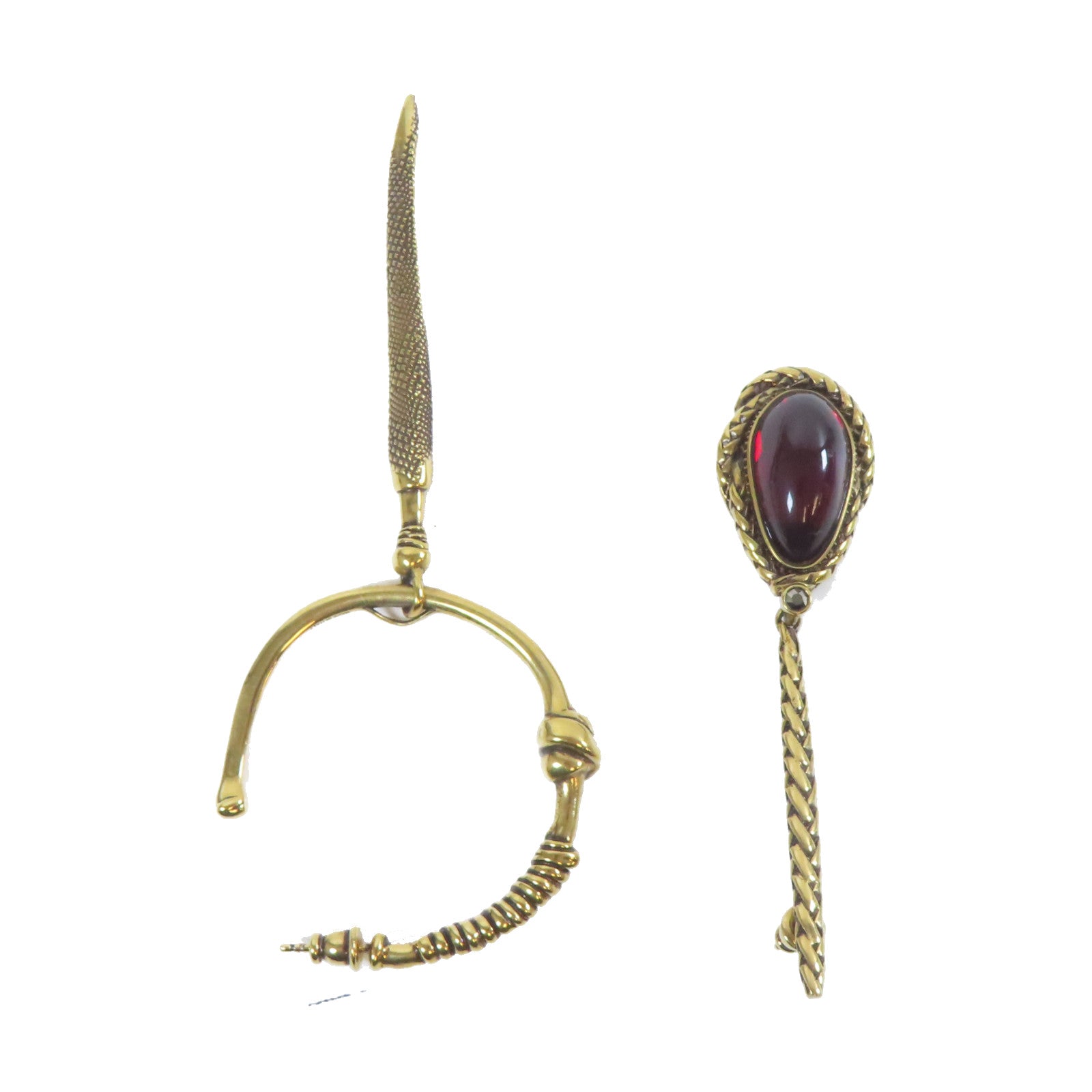 Alexander McQueen 金屬Earrings耳環金色/黑色
