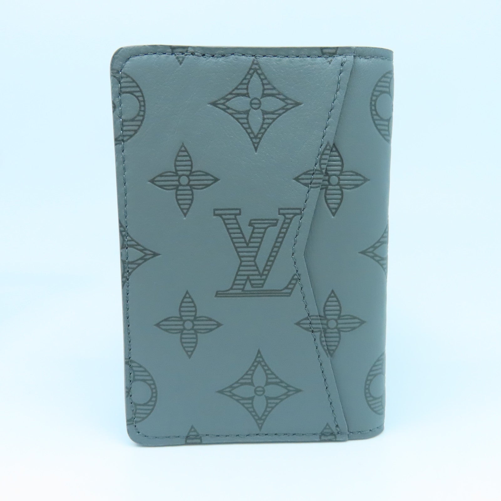 LOUIS VUITTON 【激減優惠】Monogram Shadow Pocket Organizer卡片套灰色