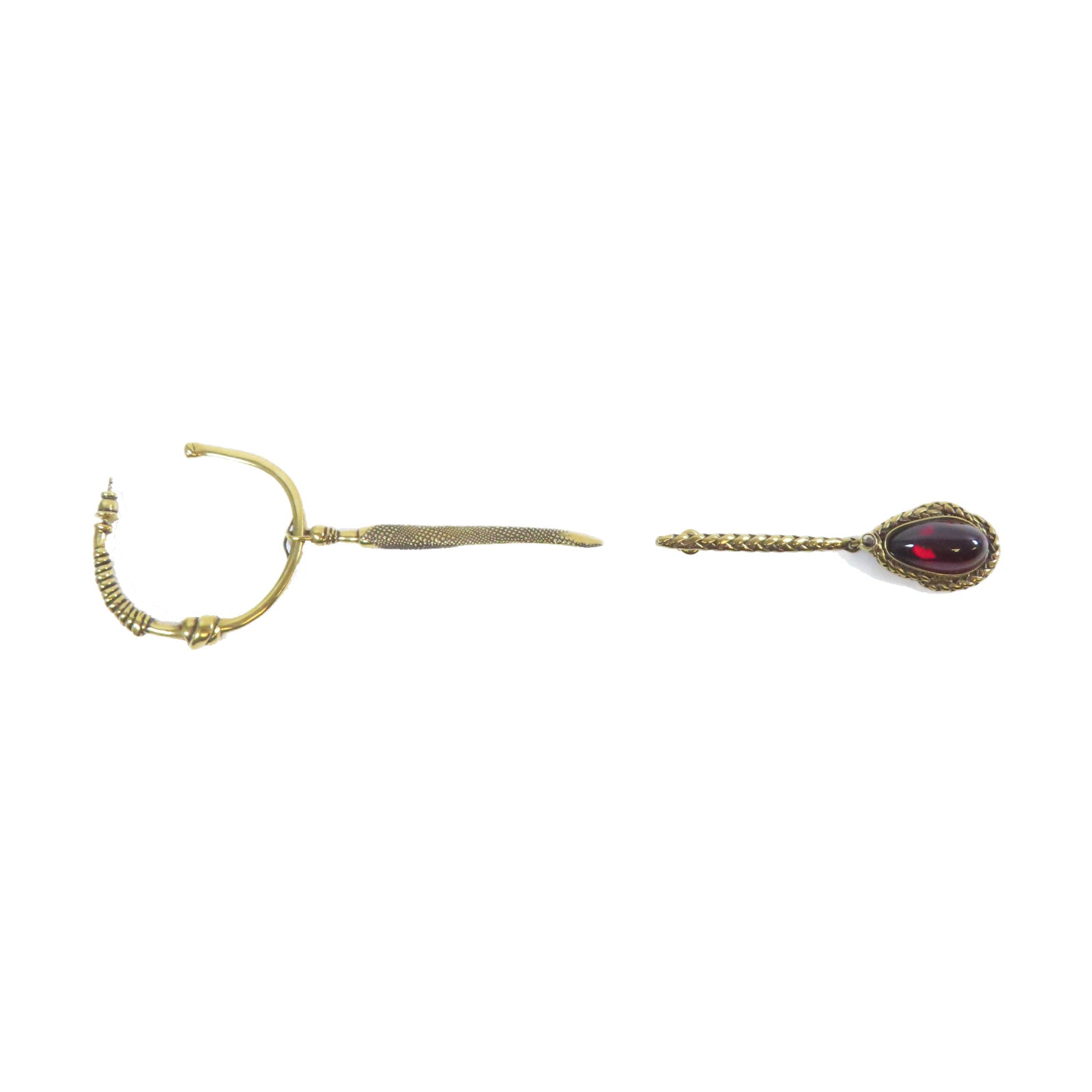 Alexander McQueen 金屬Earrings耳環金色/黑色