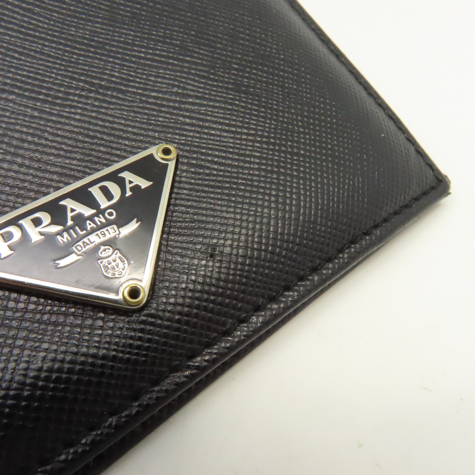 PRADA Saffiano皮革Card Case卡片套黑色
