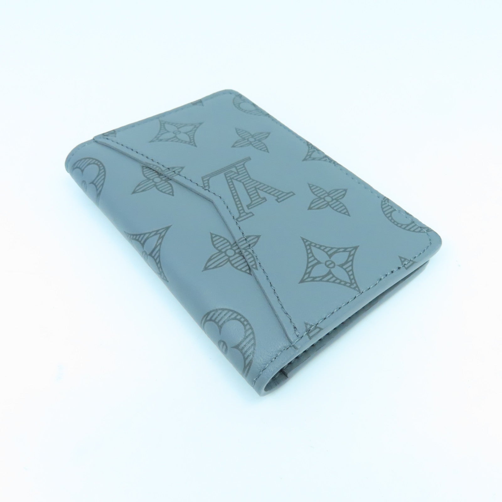 LOUIS VUITTON 【激減優惠】Monogram Shadow Pocket Organizer卡片套灰色
