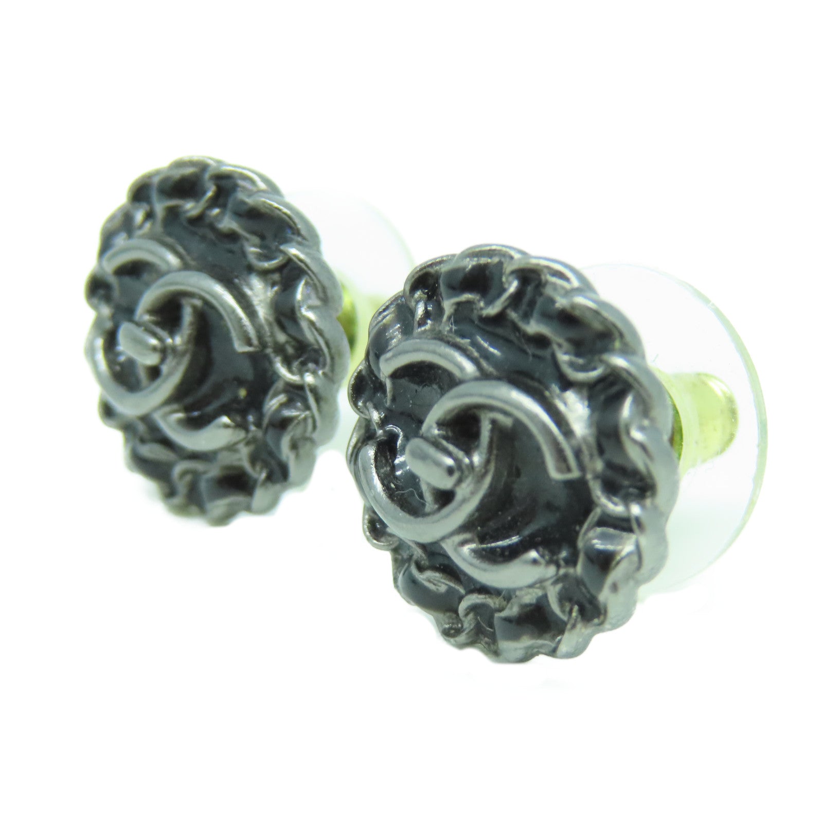CHANEL 金屬Earrings耳環黑色