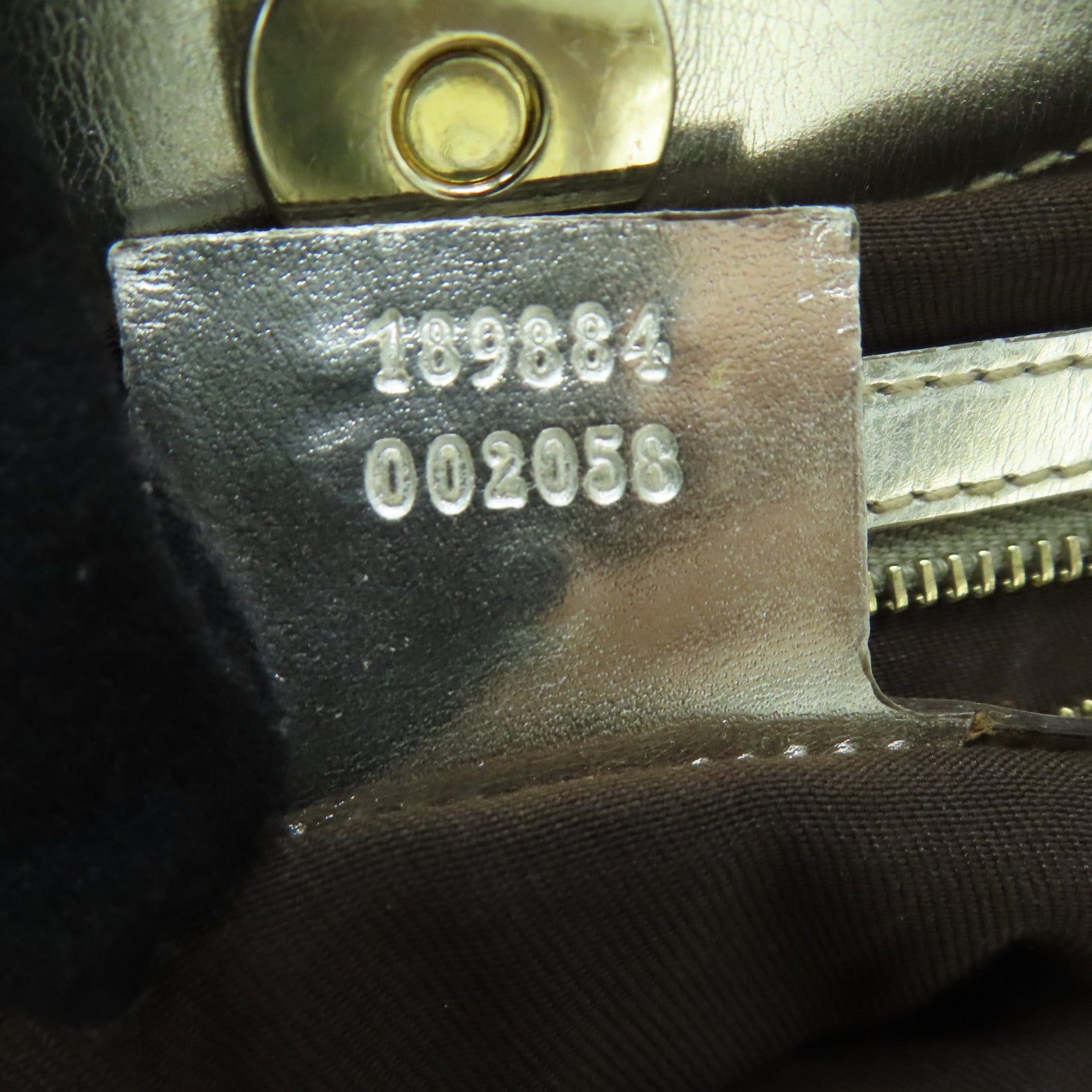 GUCCI 牛皮皮革Shoulder Bag金扣肩背袋香槟金色