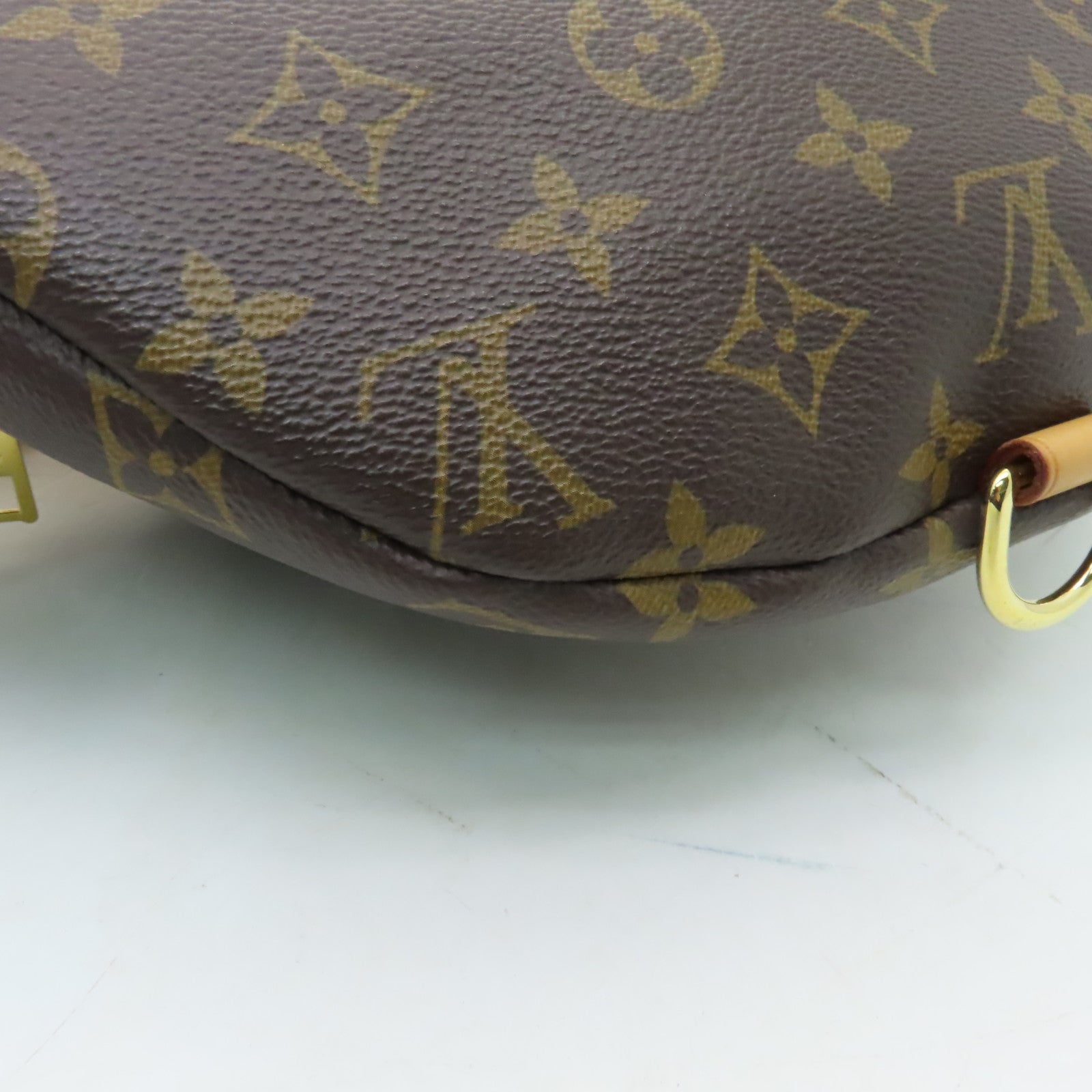 LOUIS VUITTON Monogram Waist Bag金扣腰包棕色