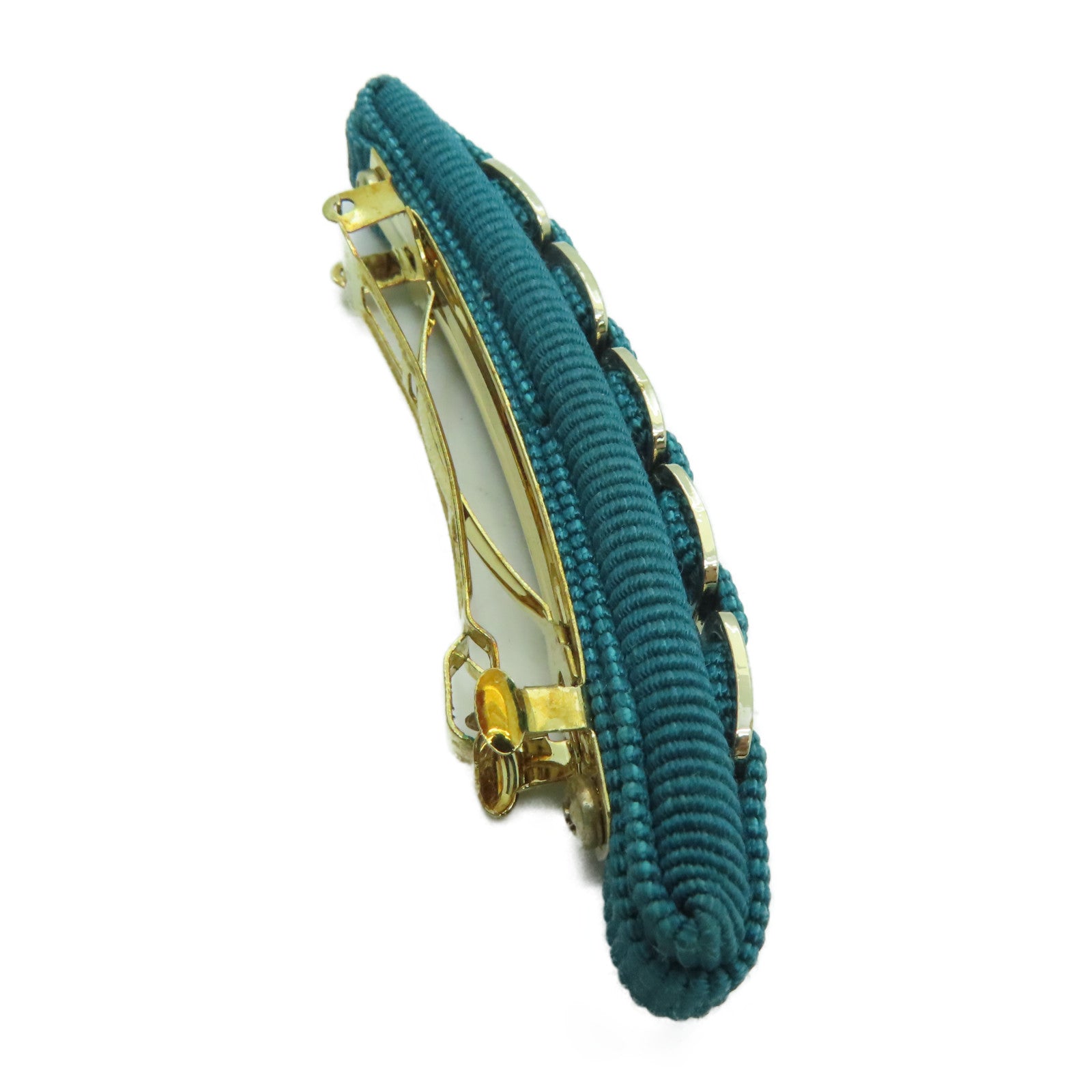 Salvatore Ferragamo 【激減優惠】金屬/布料Hair Clip金色/綠色