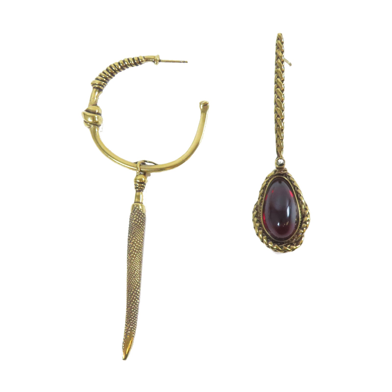 Alexander McQueen 金屬Earrings耳環金色/黑色