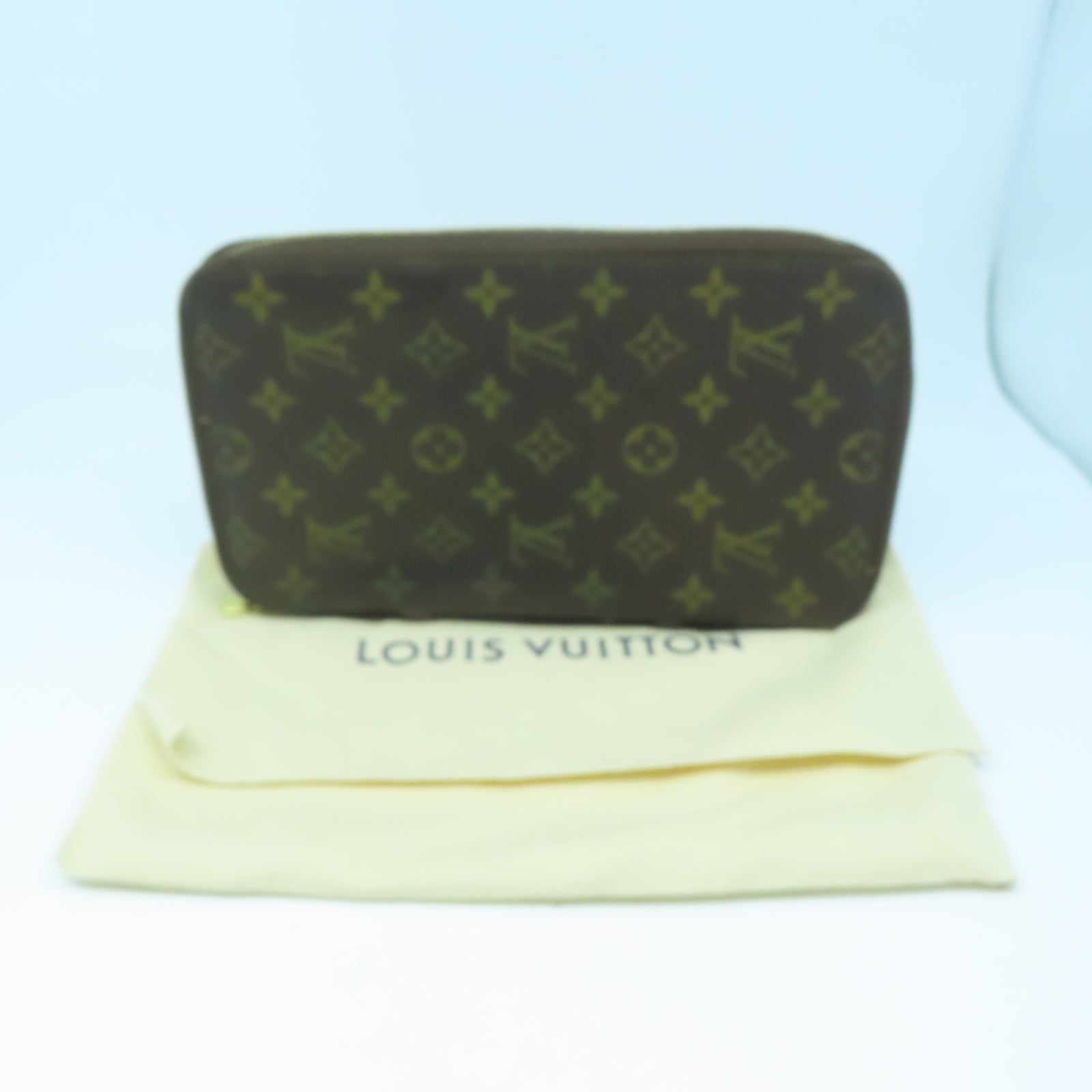 LOUIS VUITTON Monogram Clutch金扣手拿包棕色
