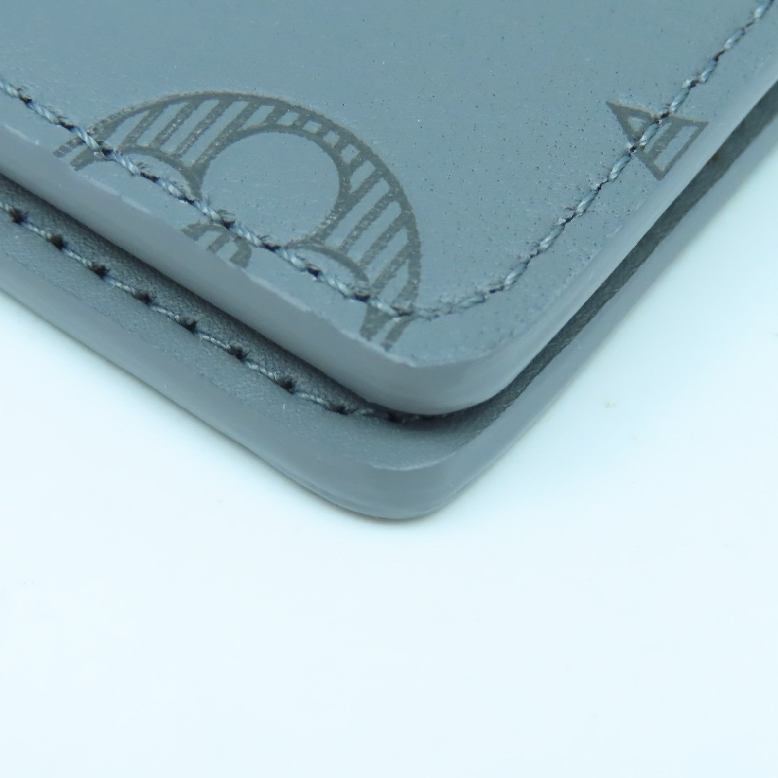 LOUIS VUITTON 【激減優惠】Monogram Shadow Pocket Organizer卡片套灰色