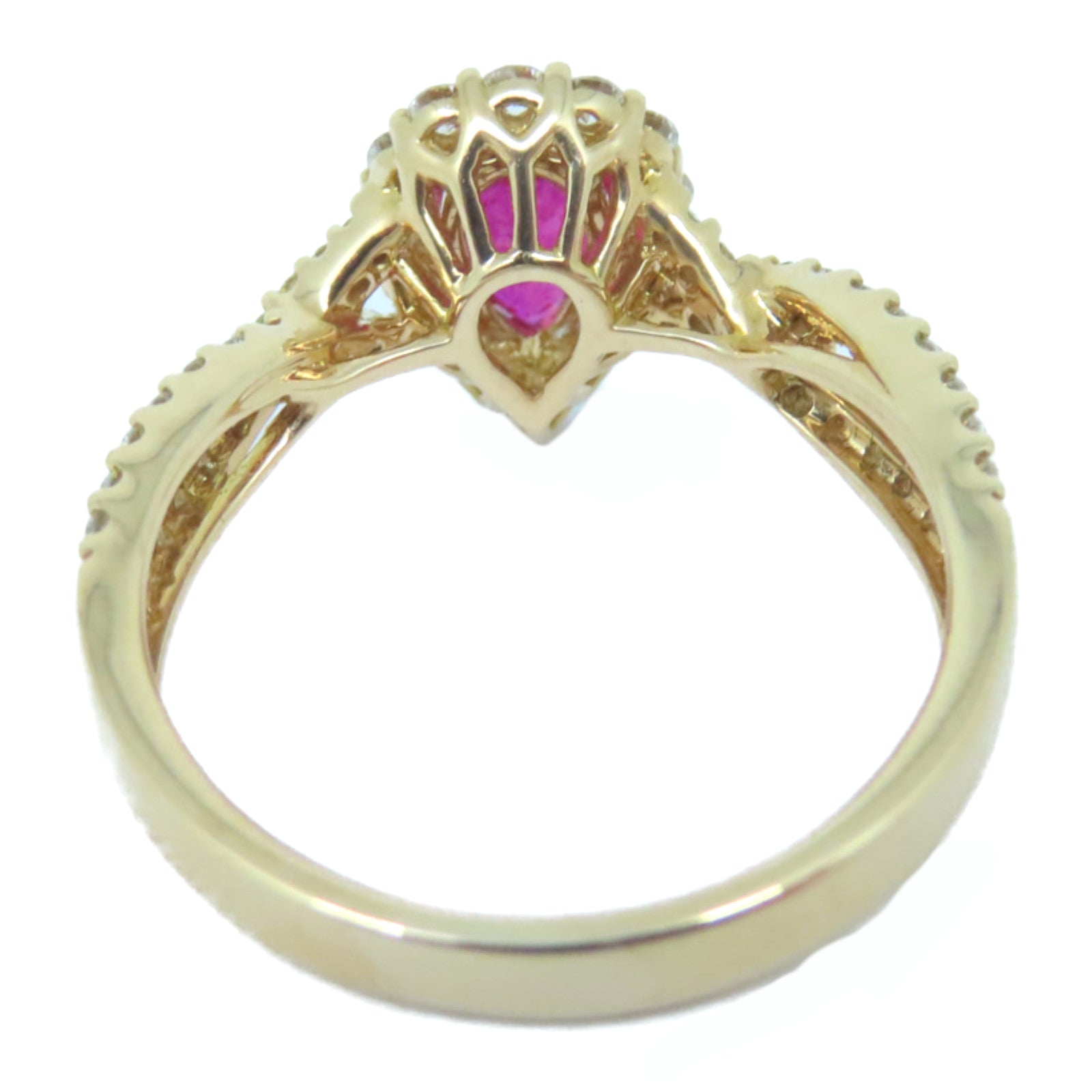 JEWELRY 【激減優惠】18K玫瑰金Ruby Ring 0.73ct/0.54ct紅寶石戒指US#6.5