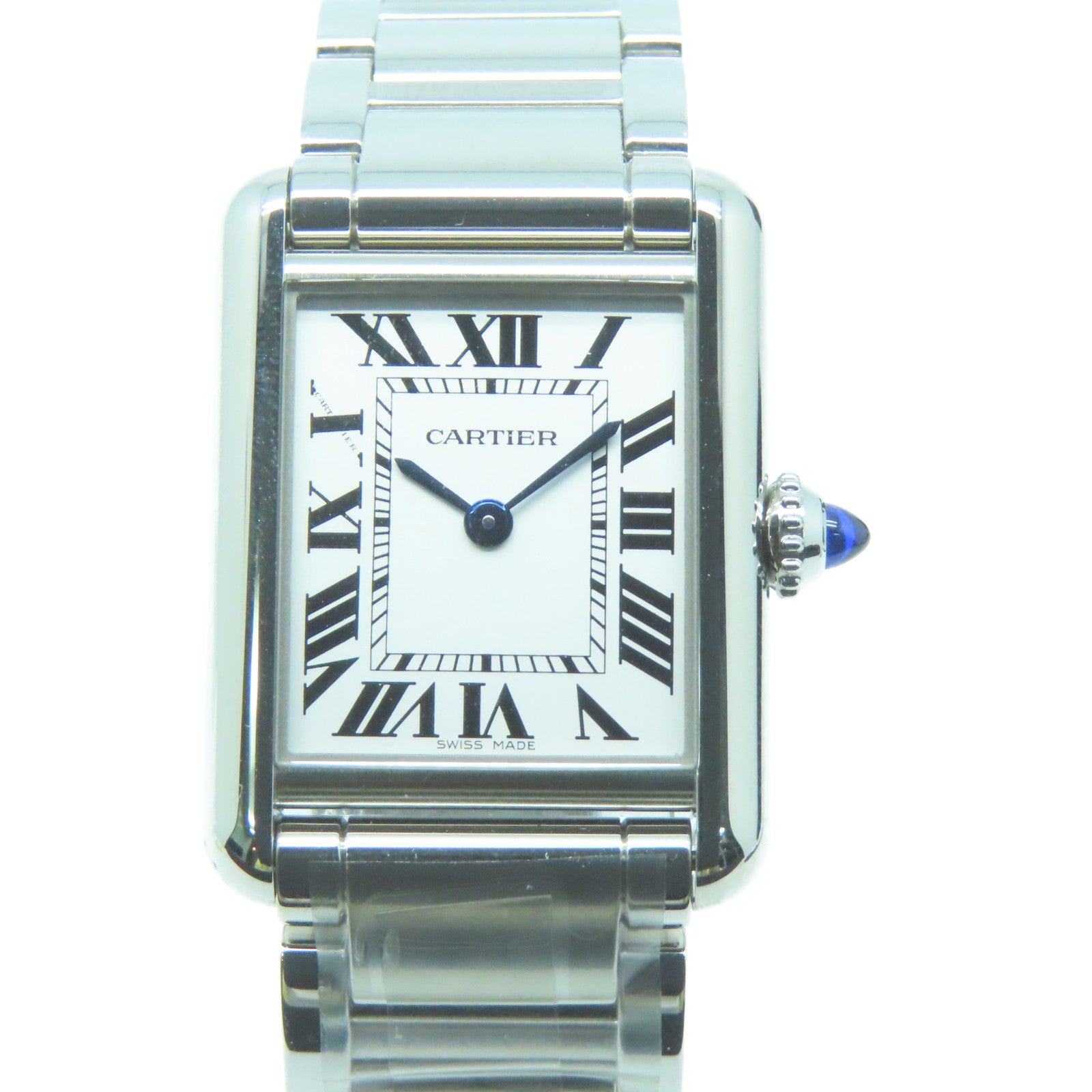 CARTIER Tank Must不锈钢手表石英机芯白色