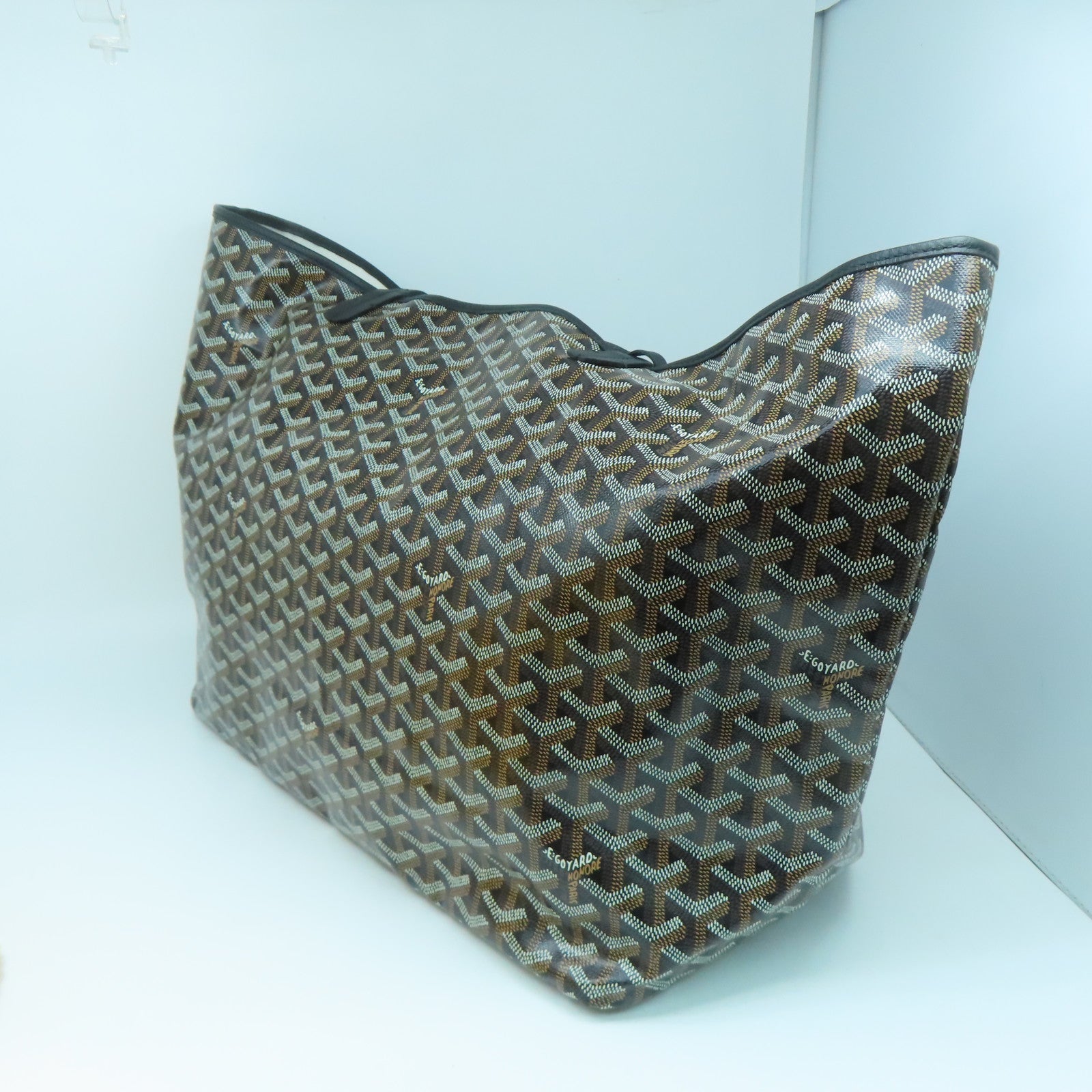 GOYARD Coated Canvas Tote Bag Black