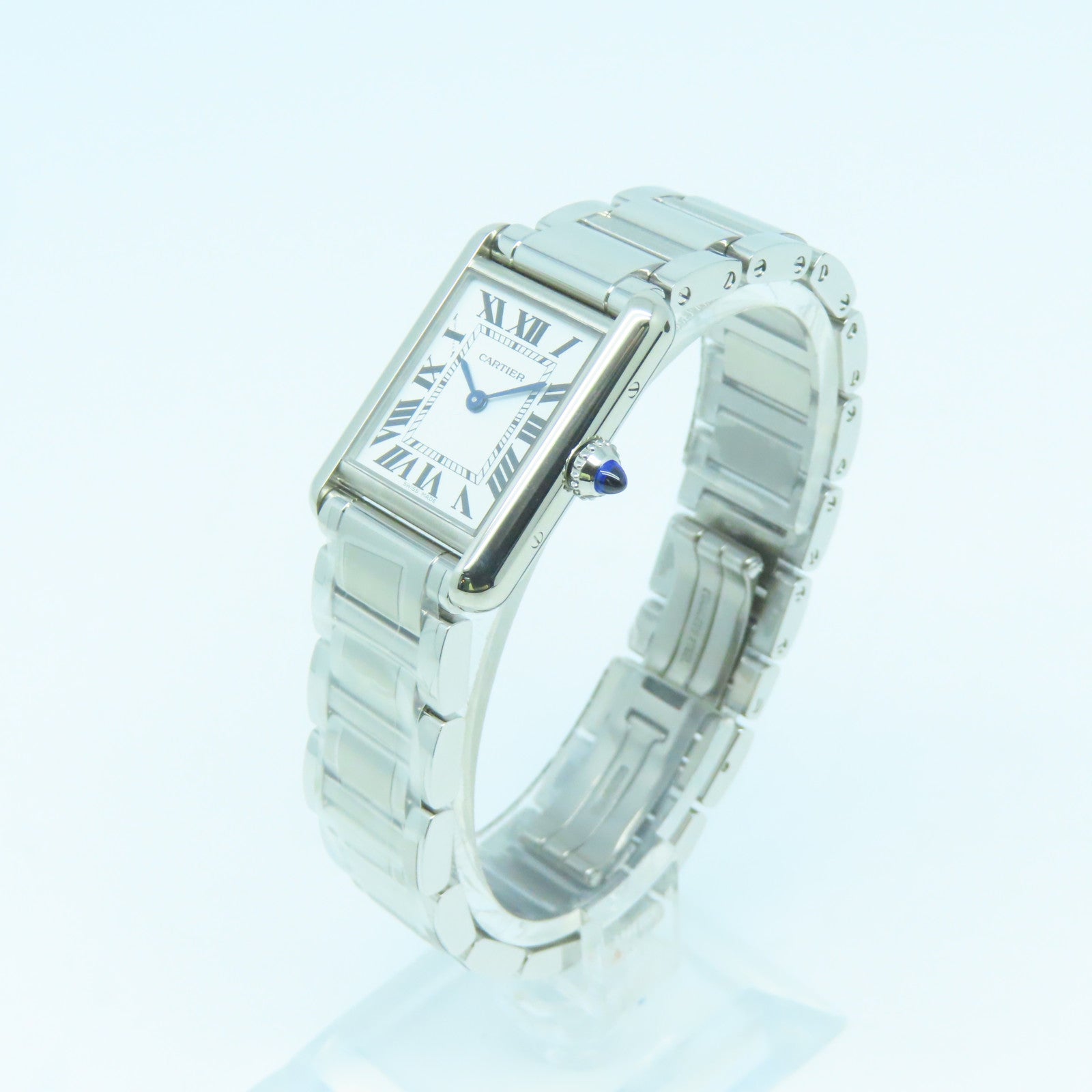 CARTIER Tank Must不锈钢手表石英机芯白色
