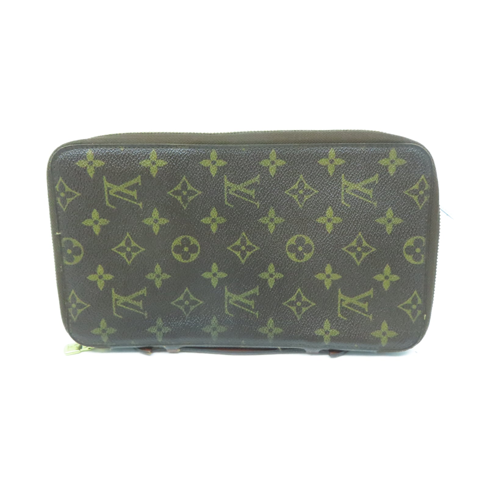 LOUIS VUITTON Monogram Clutch金扣手拿包棕色