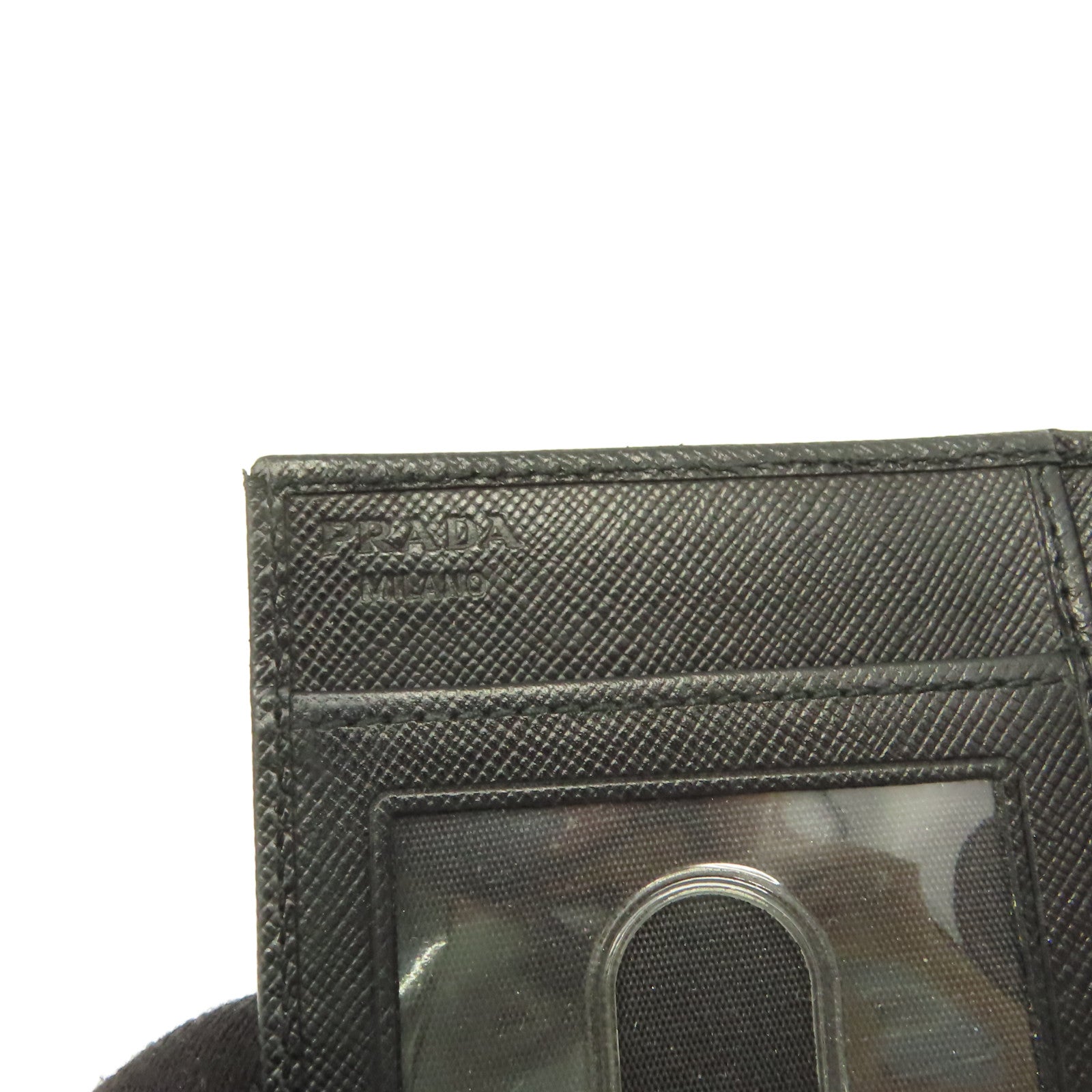 PRADA Saffiano皮革Card Case卡片套黑色