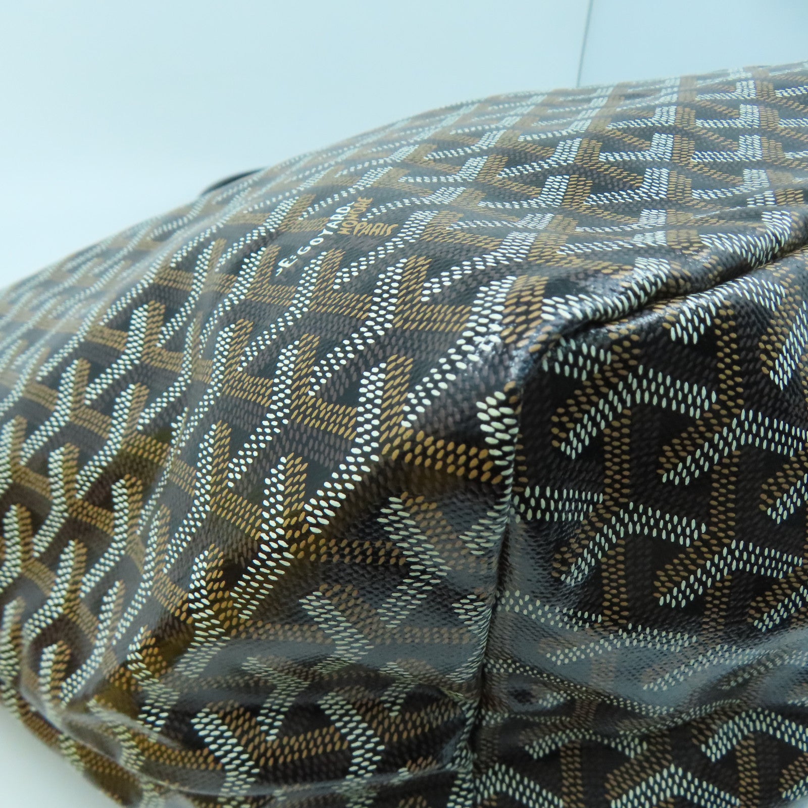 GOYARD Coated Canvas Tote Bag Black