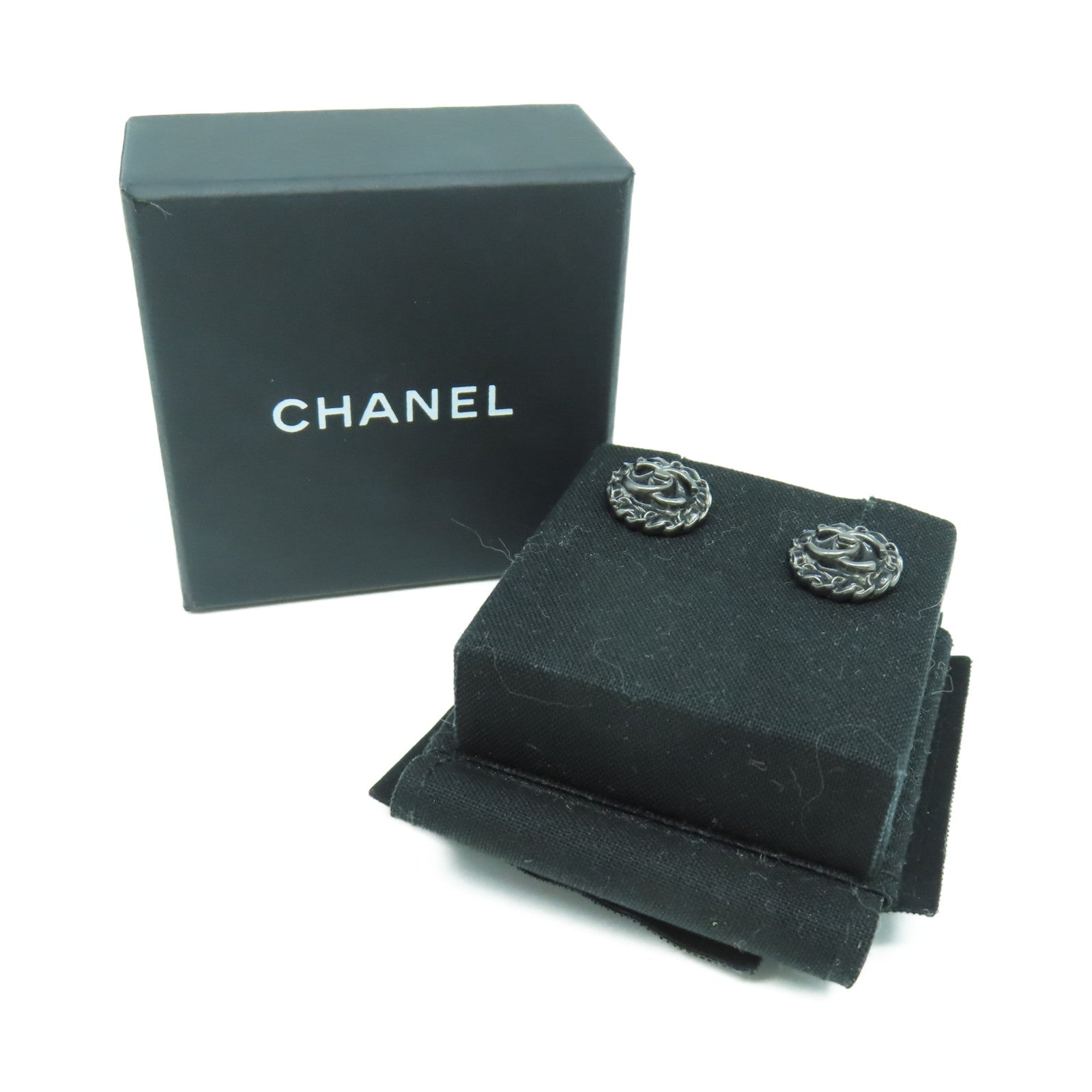 CHANEL 金屬Earrings耳環黑色