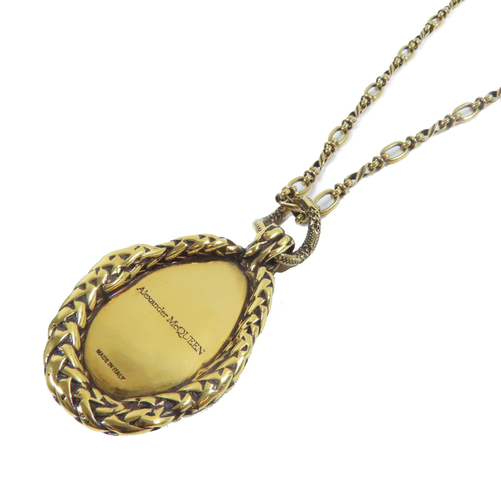 Alexander McQueen 金屬Necklace項鍊金色/黑色